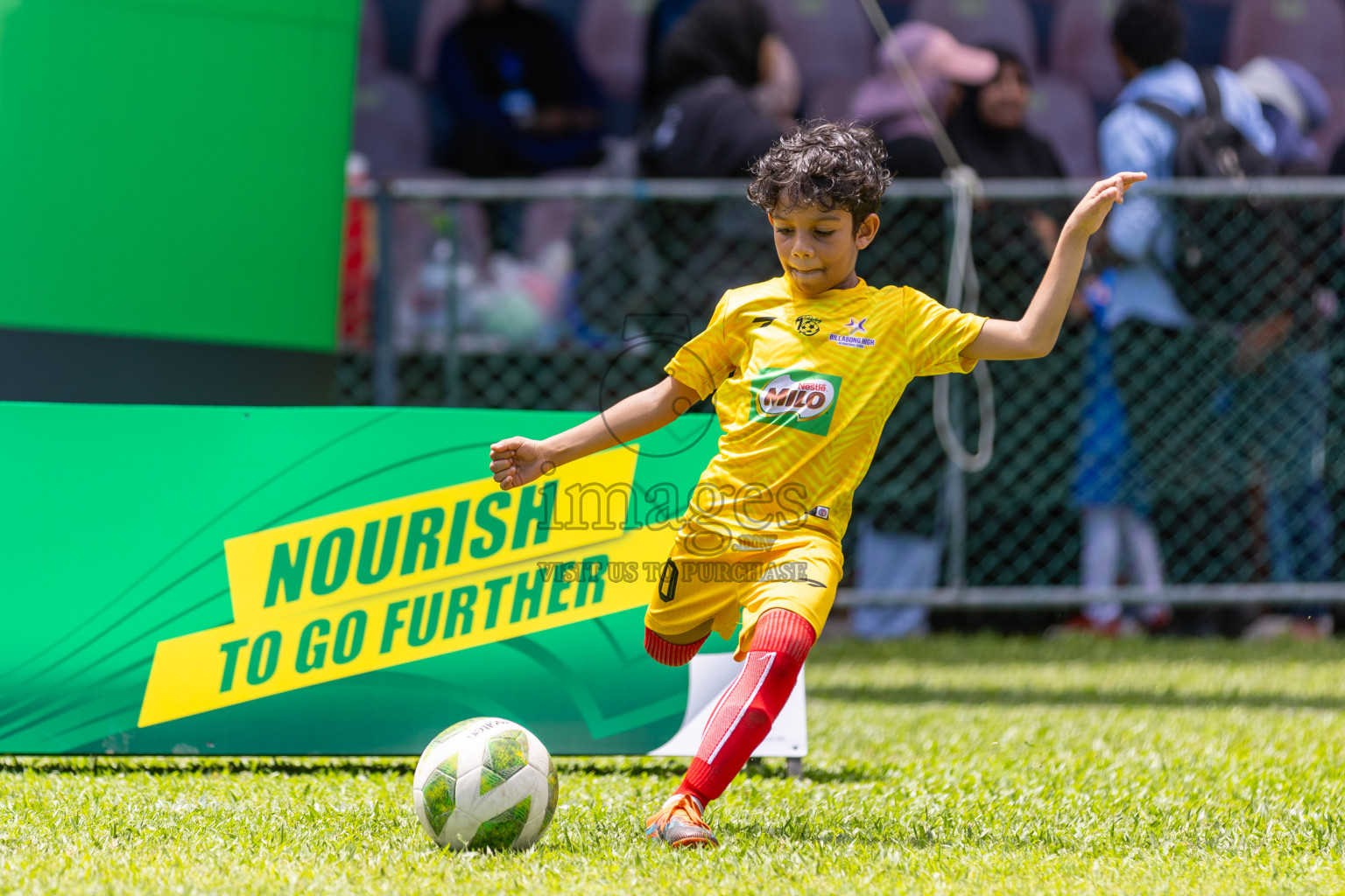 Day 2 of MILO Kids Football Fiesta was held at National Stadium in Male', Maldives on Saturday, 24th February 2024.