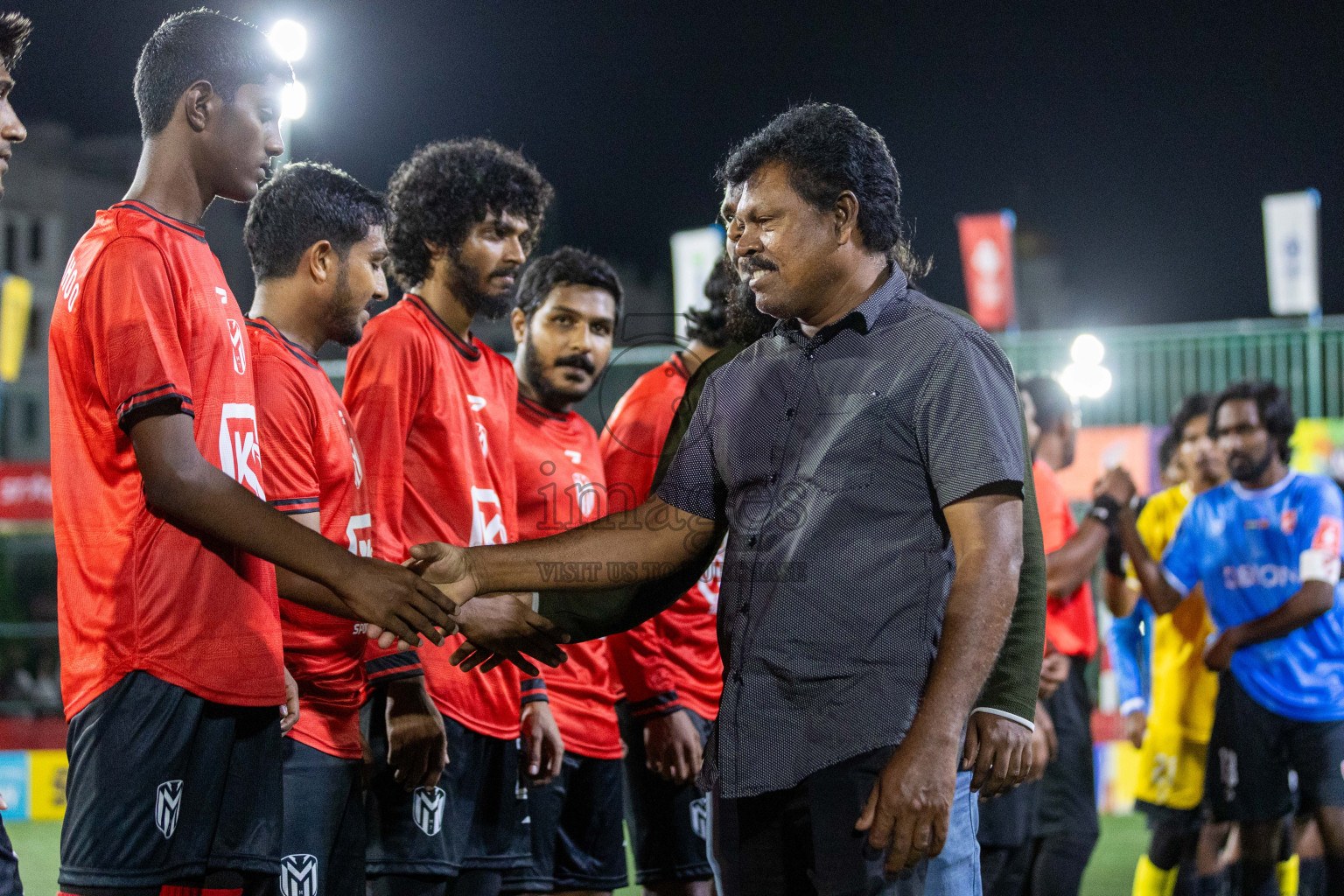 Dh Maaenbodhoo vs Dh Kudahuvadhoo in Day 4 of Golden Futsal Challenge 2024 was held on Thursday, 18th January 2024, in Hulhumale', Maldives Photos: Nausham Waheed / images.mv