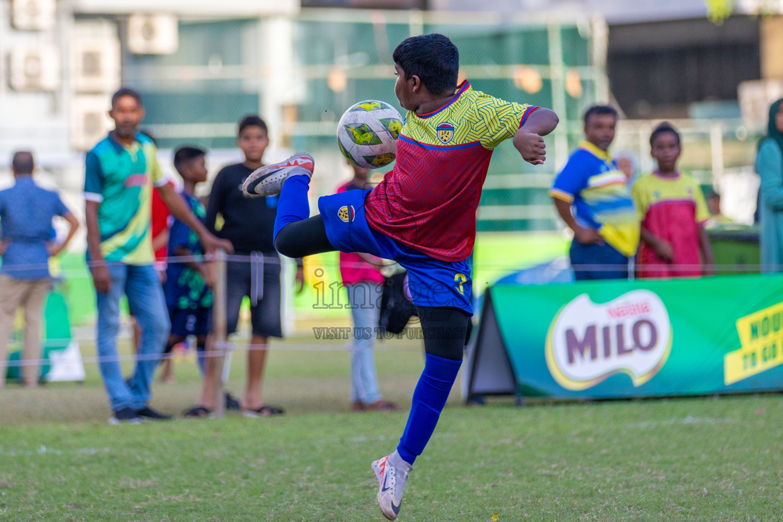 Day 2  of MILO Academy Championship 2024 - U12 was held at Henveiru Grounds in Male', Maldives on Thursday, 5th July 2024. Photos: Shuu Abdul Sattar / images.mv