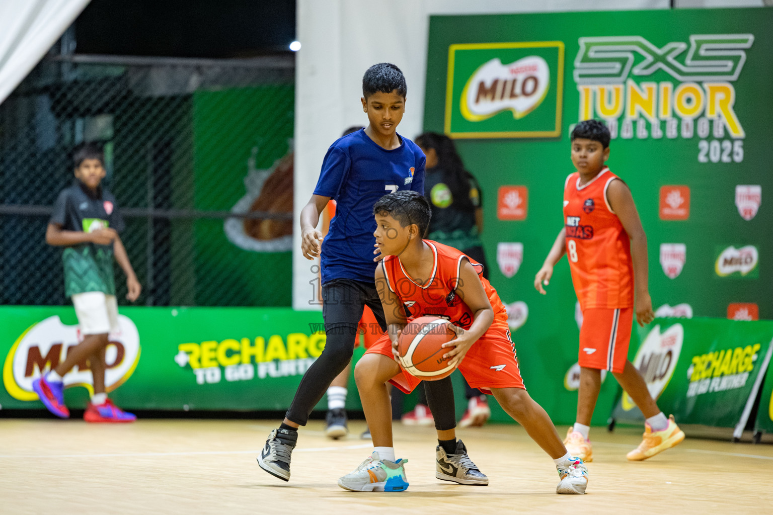 Milo 5 x 5 Junior Challenge 2025 - Basketball tournament held in Basketball Training Center, Male', Maldives on Thursday, 09th October 2025. 
Photo by: Hassan Simah / Images.mv