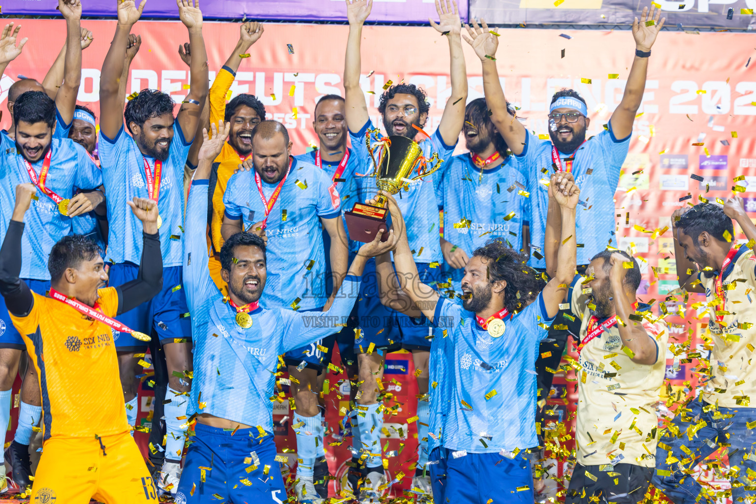 M Dhiggaru vs M Muli in Meemu Atoll Finals in Day 25 of Golden Futsal Challenge 2025 was held on Wednesday , 28th January 2025, in Hulhumale', Maldives. Photos: Ismail Thoriq / images.mv