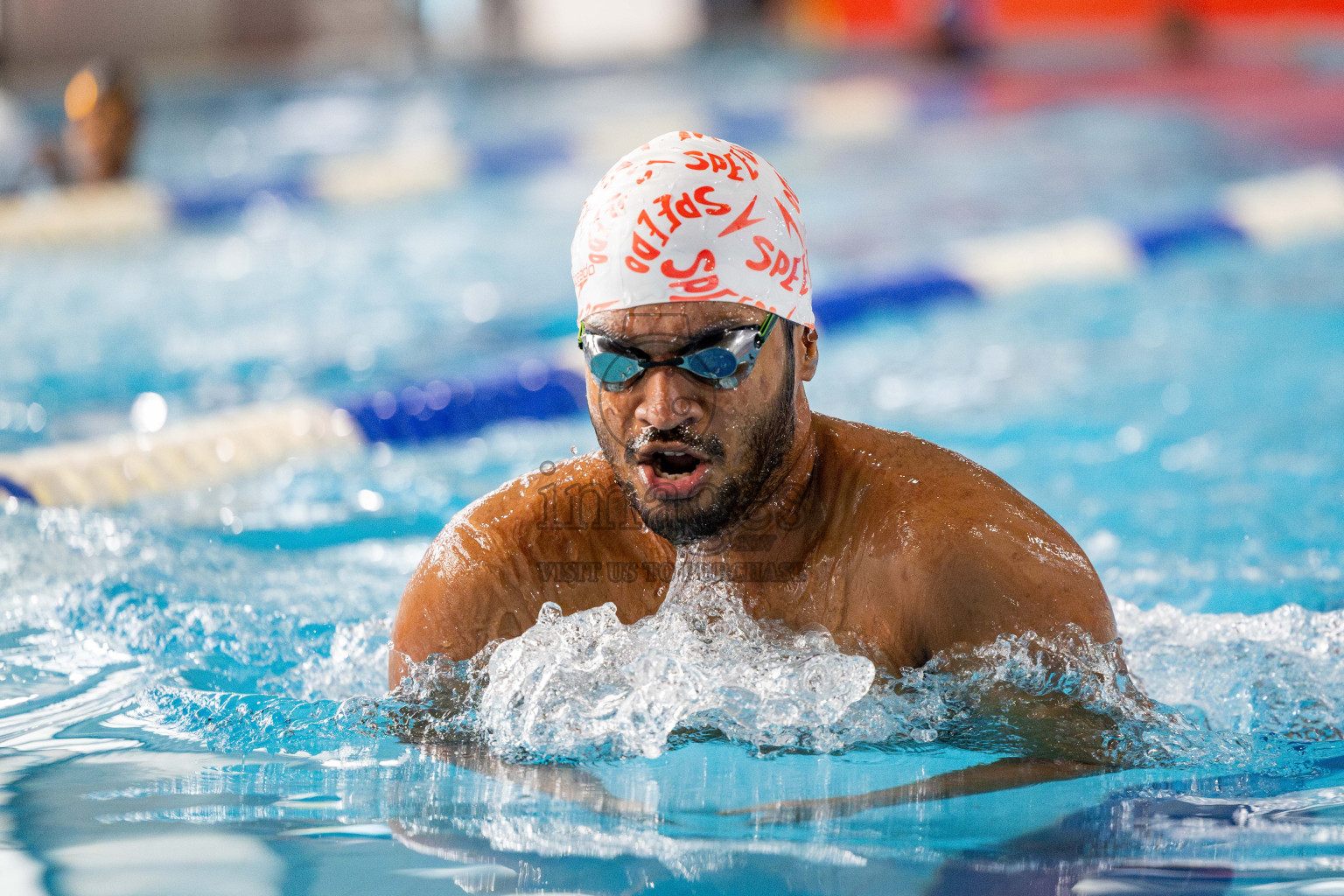 Day 4 of National Swimming Competition 2024 held in Hulhumale', Maldives on Monday, 16th December 2024. 
Photos: Hassan Simah / images.mv