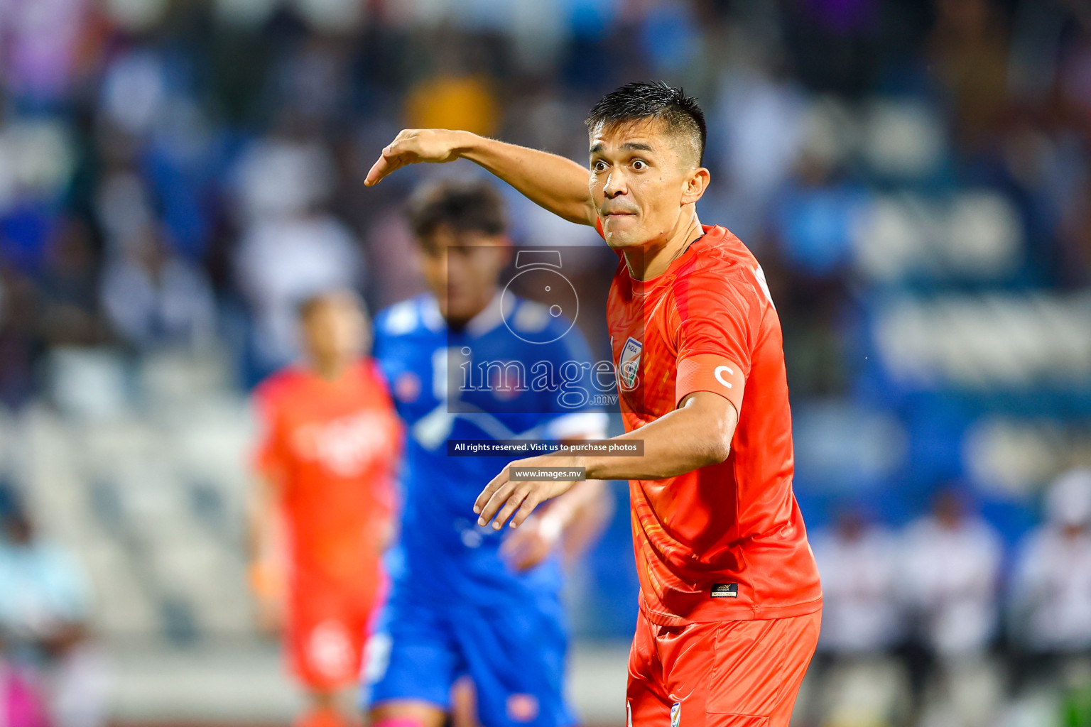 Nepal vs India in SAFF Championship 2023 held in Sree Kanteerava Stadium, Bengaluru, India, on Saturday, 24th June 2023. Photos: Hassan Simah / images.mv