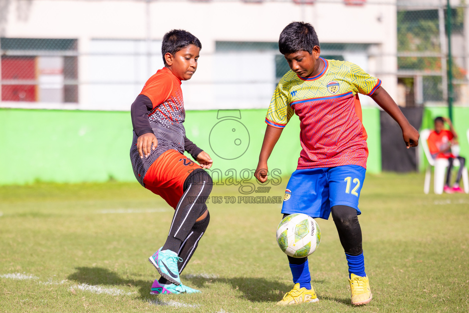 Day 1 of MILO Academy Championship 2024 - U12 was held at Henveiru Grounds in Male', Maldives on Thursday, 4th July 2024. 
Photos: Ismail Thoriq / images.mv