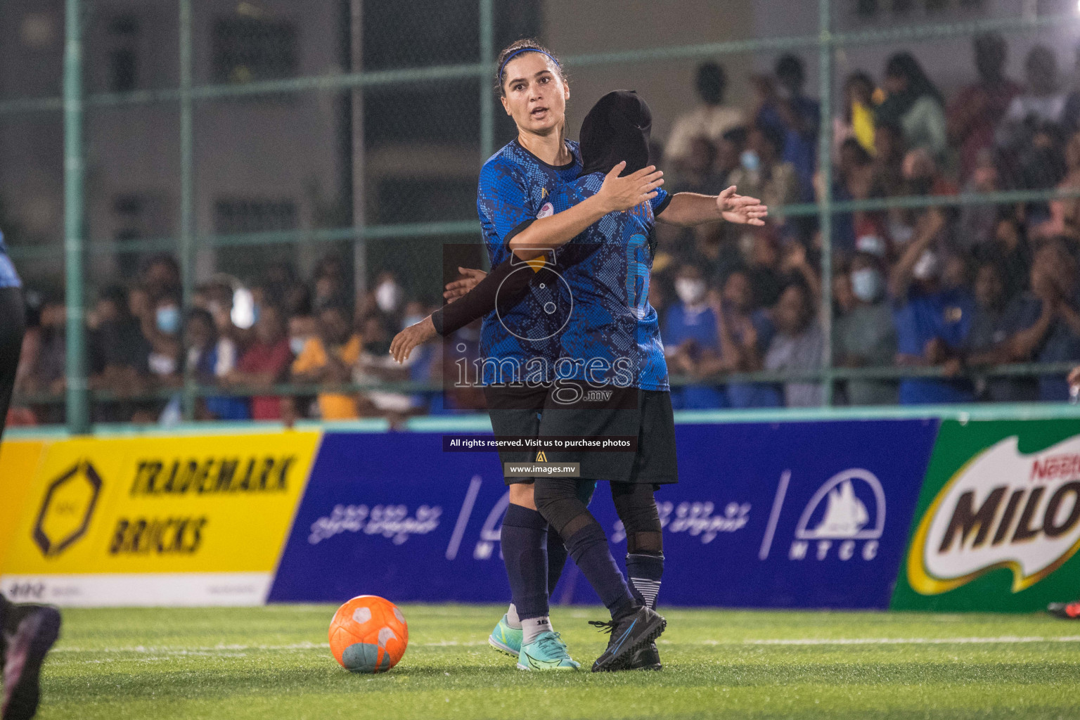 Ports Limited vs WAMCO - in the Finals 18/30 Women's Futsal Fiesta 2021 held in Hulhumale, Maldives on 18 December 2021. Photos by Nausham Waheed & Shuu Abdul Sattar