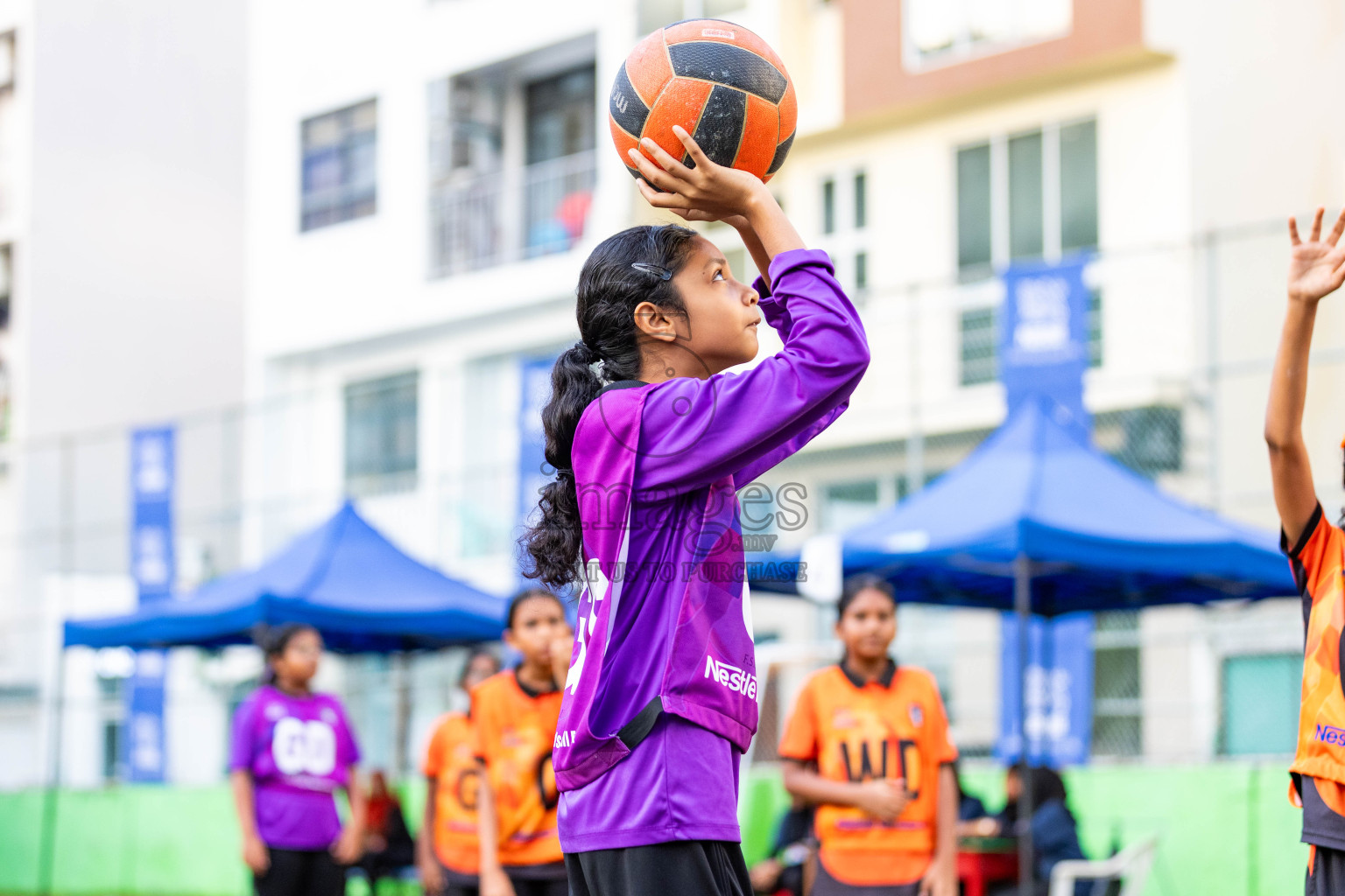 Day 3 of Nestle' Kids Netball Fiesta 2023 held in Henveyru Stadium, Male', Maldives on Saturday, 2nd December 2023. Photos by Nausham Waheed / Images.mv