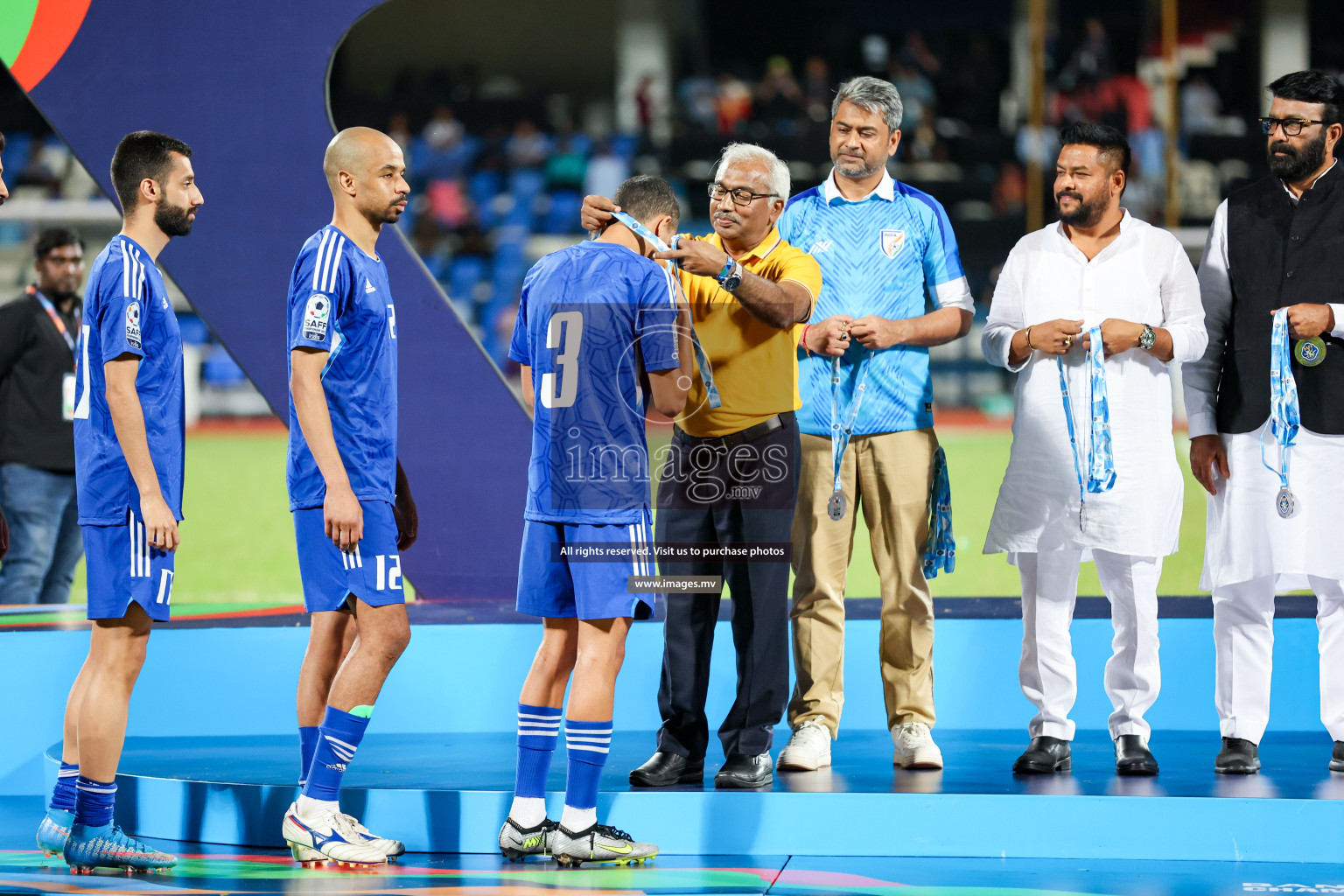 Kuwait vs India in the Final of SAFF Championship 2023 held in Sree Kanteerava Stadium, Bengaluru, India, on Tuesday, 4th July 2023. Photos: Nausham Waheed / images.mv