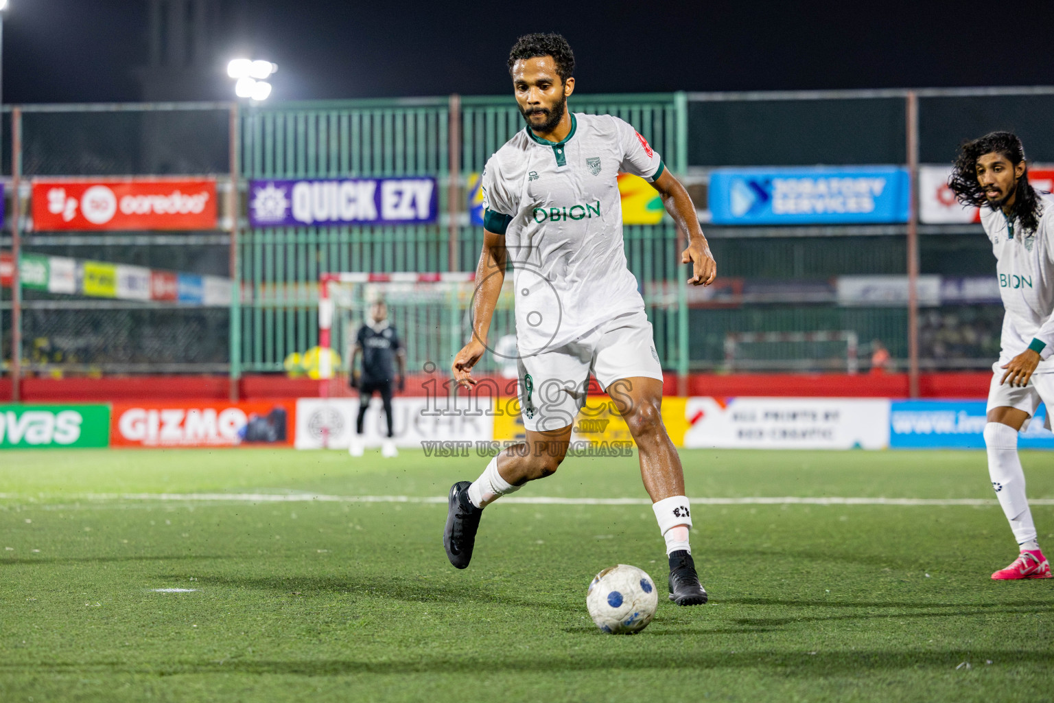 GA. Villingili VS Dhadimagu in zone round on Day 32 of Golden Futsal Challenge 2025 was held on Wednesday , 5th February 2025, in Hulhumale', Maldives. 
Photos: Hassan Simah / images.mv