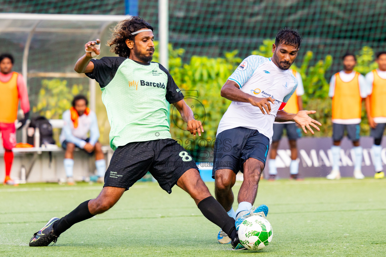 Barcelo vs Lily Beach in Semi Final of Resort League 2025 (Ari Zone) was held on Friday, 27th June 2025 in Conrad Maldives Rangali Island, Alif Dhaalu Atoll, Maldives. Photos: Nausham Waheed / images.mv