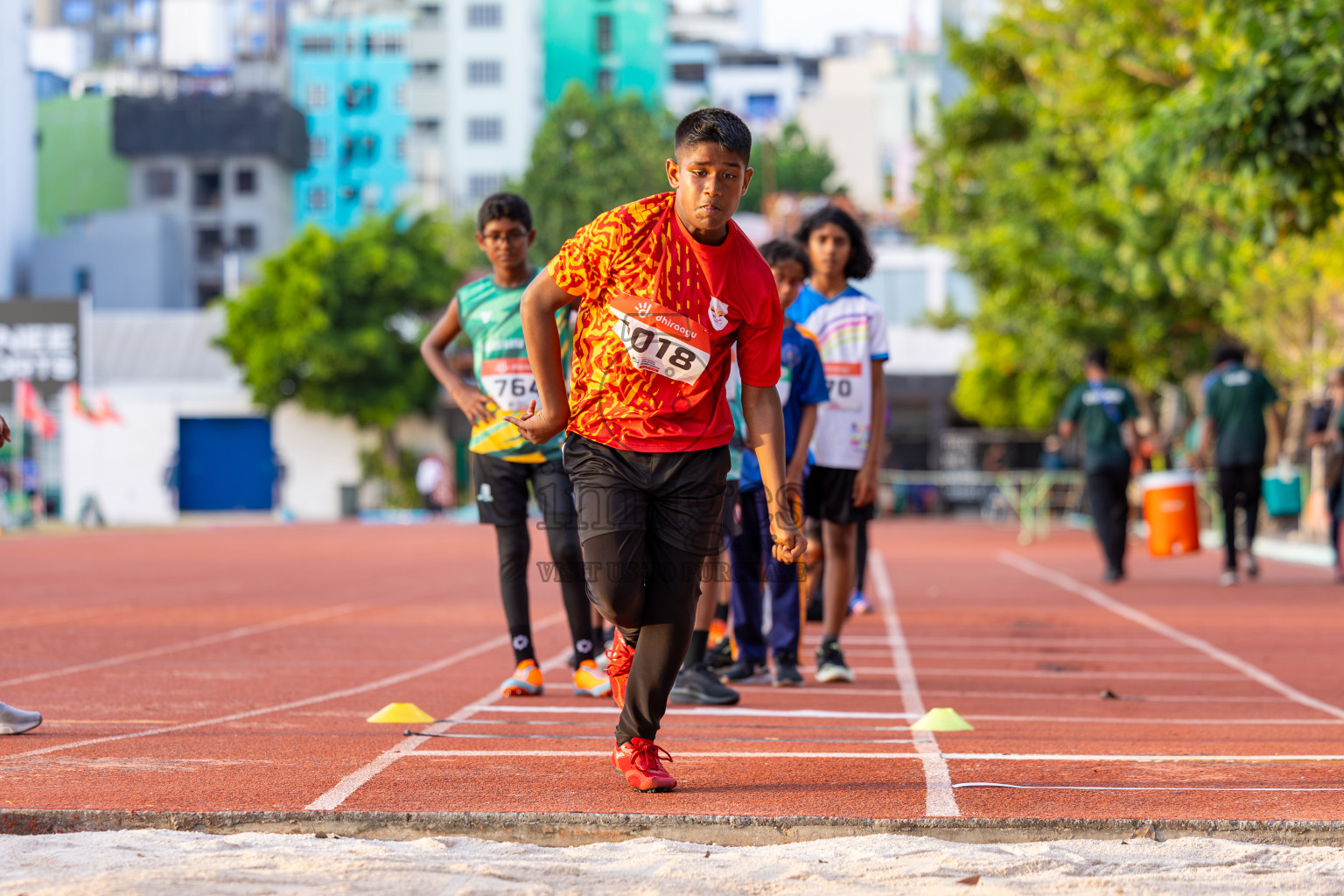 Day 1 of Inter-school Athletics Championship 2025 held in Ekuveni Synthetic Track, Male', Maldives on Monday, 06th October 2025. Photos by: Ismail Thoriq / Images.mv