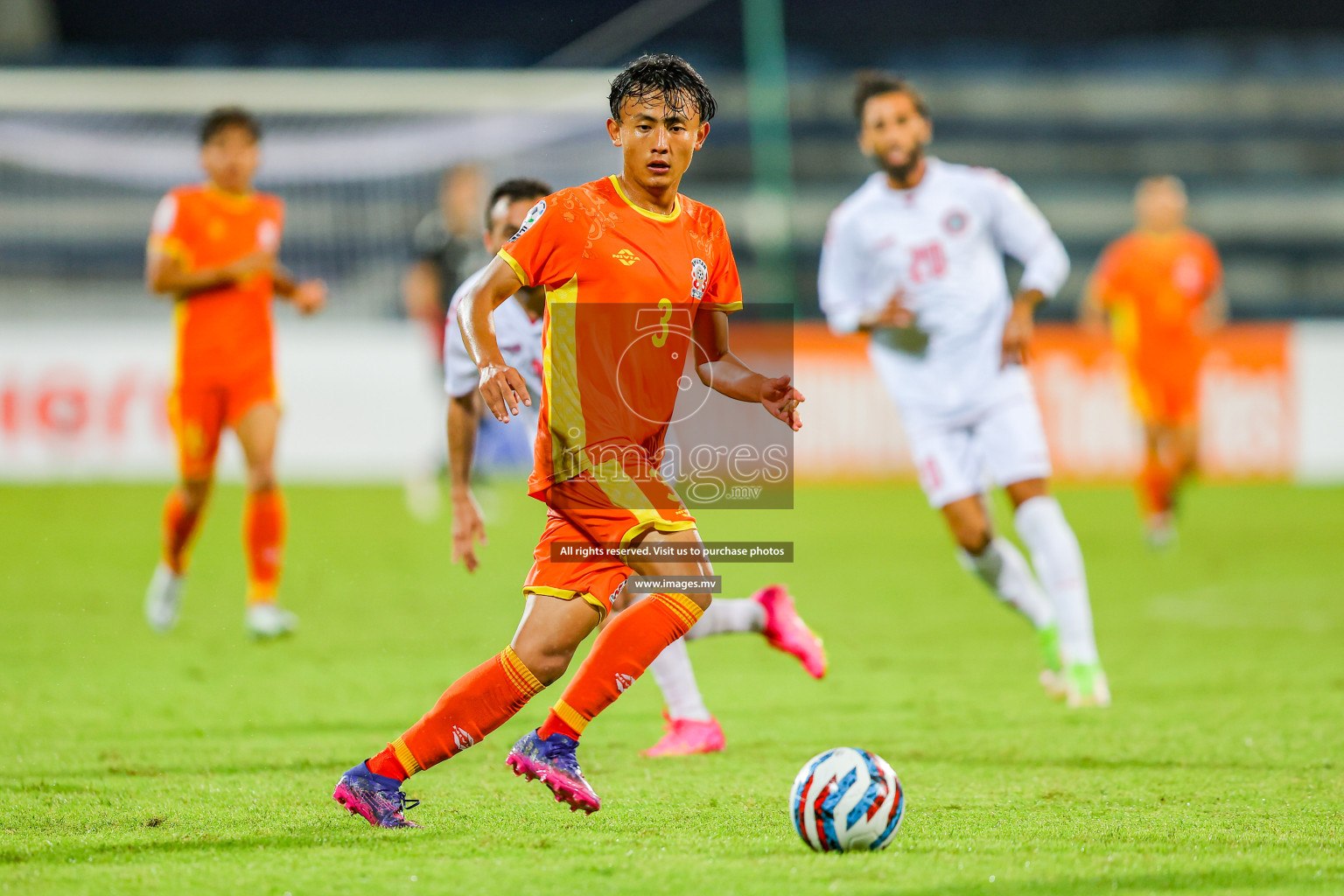 Bhutan vs Lebanon in SAFF Championship 2023 held in Sree Kanteerava Stadium, Bengaluru, India, on Sunday, 25th June 2023. Photos: Nausham Waheed, Hassan Simah / images.mv