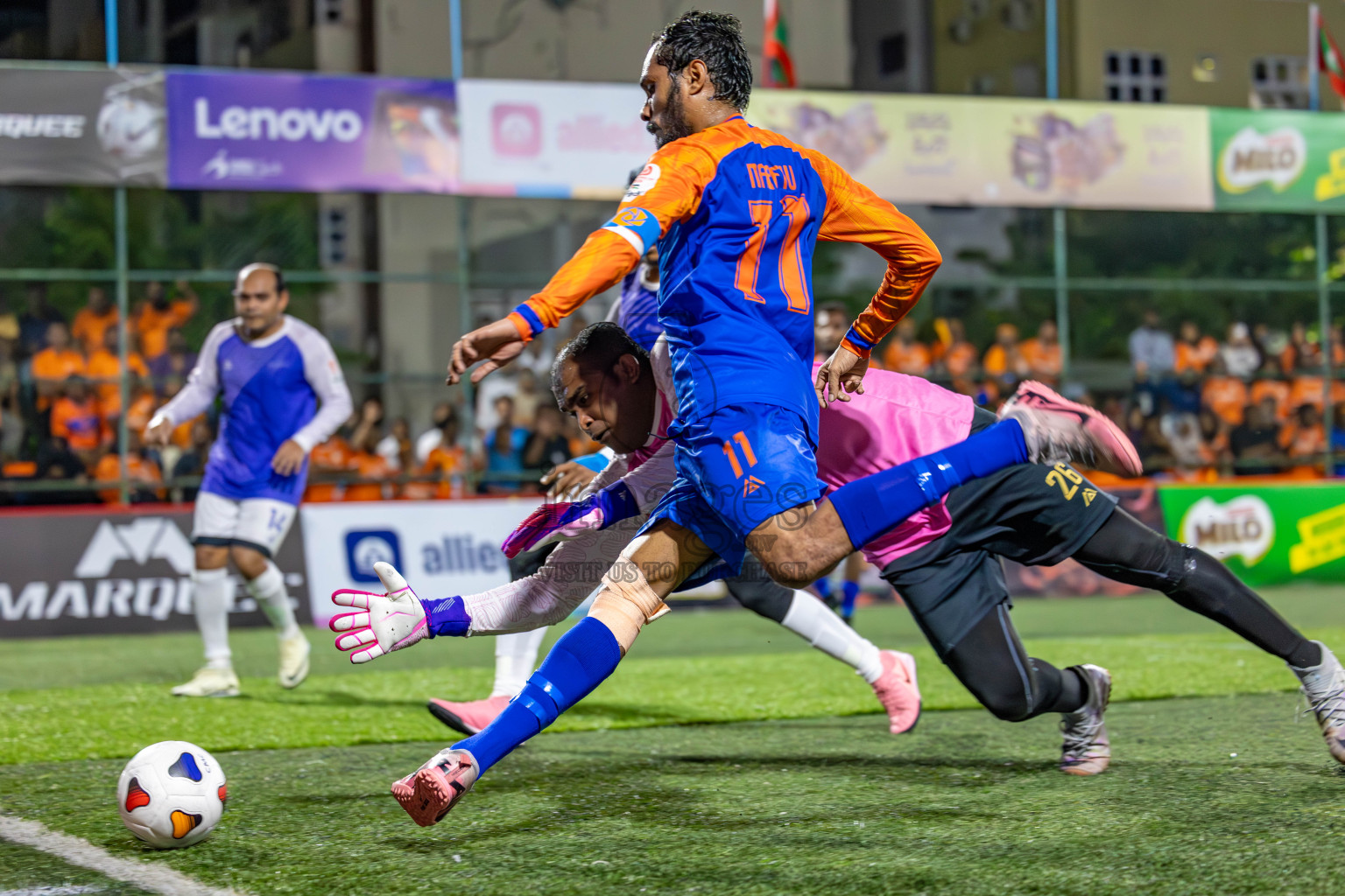 Team FSM vs Baros Maldives in Club Maldives Cup 2024 held in Rehendi Futsal Ground, Hulhumale', Maldives on Friday, 27th September 2024. Photos: Shuu Abdul Sattar / images.mv