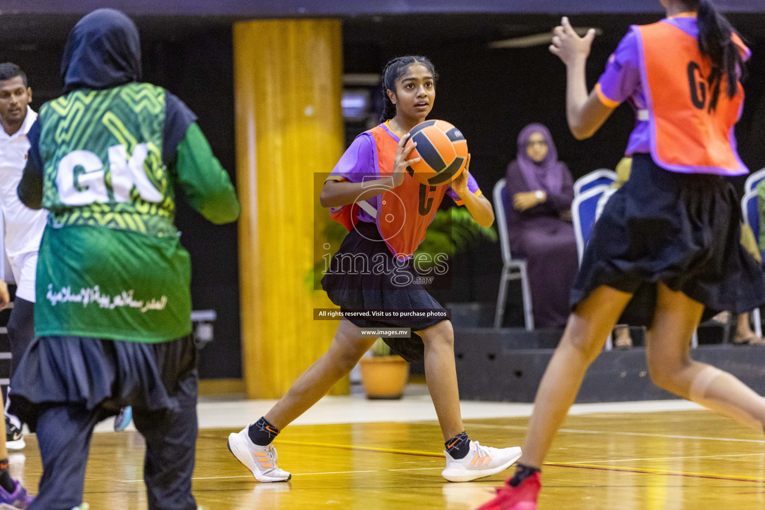 Day7 of 24th Interschool Netball Tournament 2023 was held in Social Center, Male', Maldives on 2nd November 2023. Photos: Nausham Waheed / images.mv