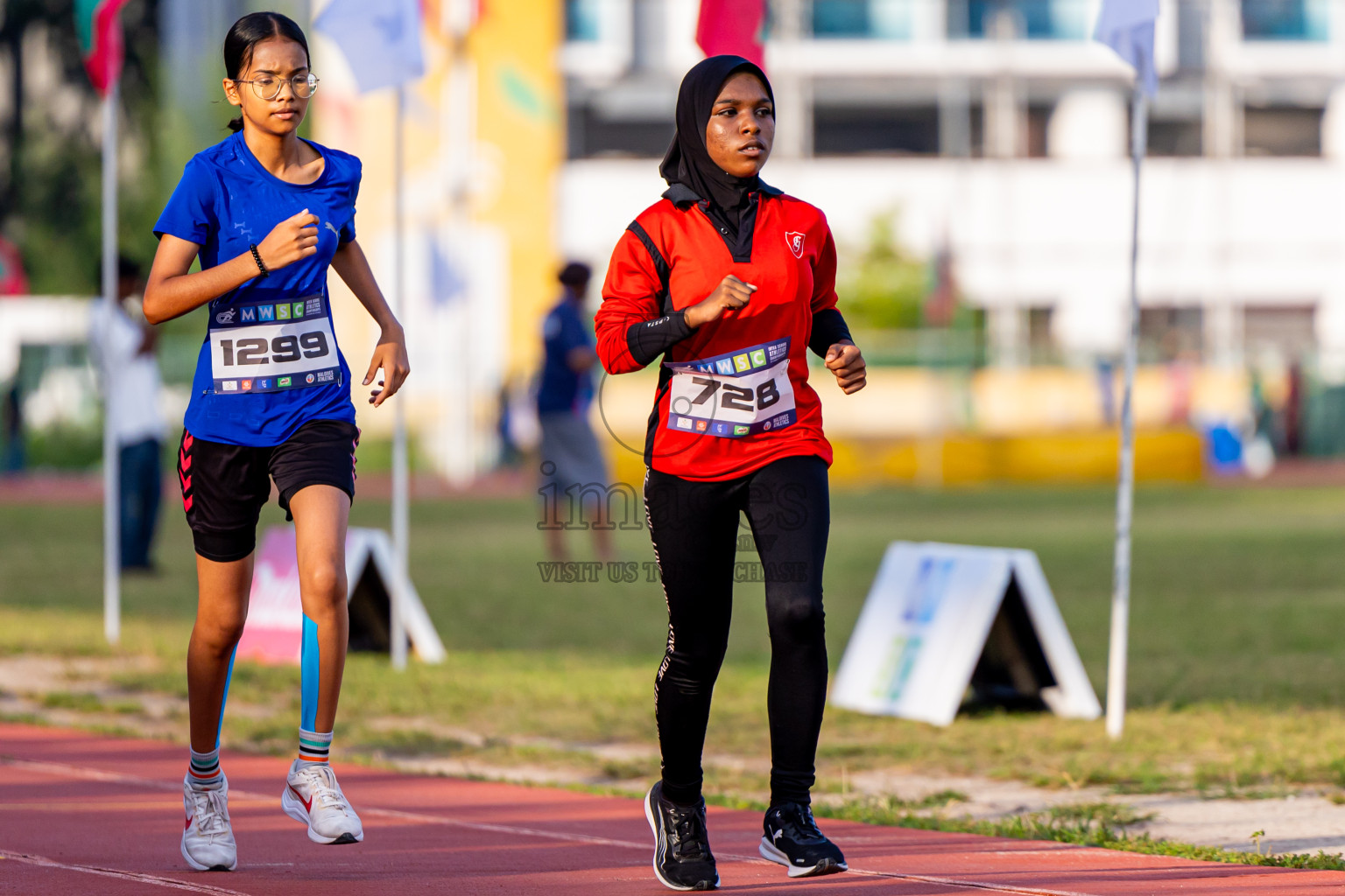 Day 3 of MWSC Interschool Athletics Championships 2024 held in Hulhumale Running Track, Hulhumale, Maldives on Monday, 11th November 2024. Photos by: Nausham Waheed / Images.mv