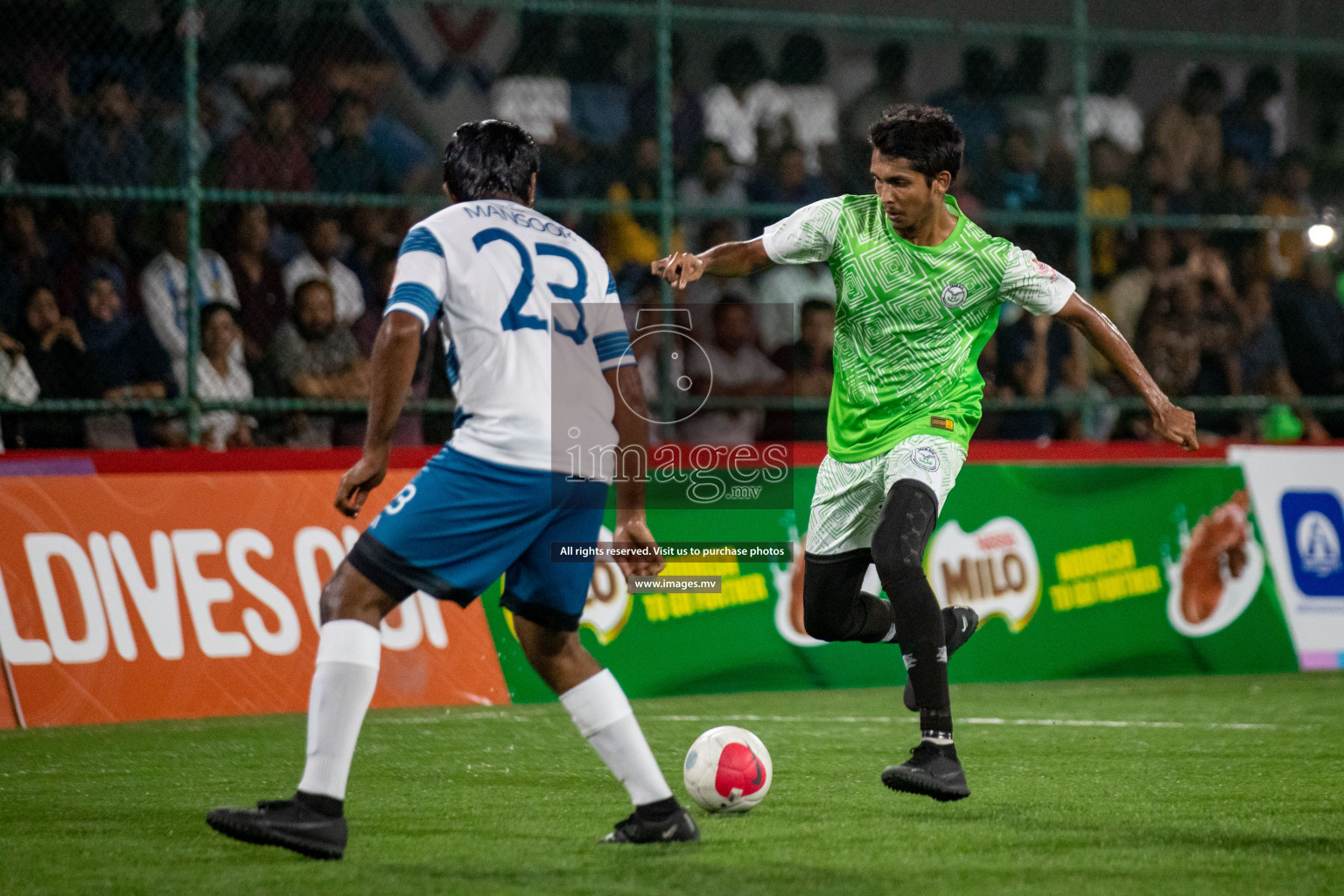 Club AVSEC vs TEAM DJA in Club Maldives Cup 2022 was held in Hulhumale', Maldives on Sunday, 9th October 2022. Photos: Hassan Simah / images.mv