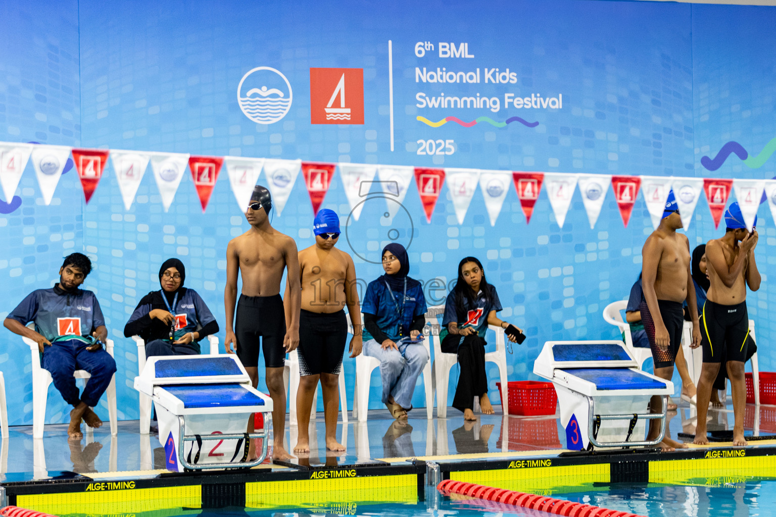 Day 2 of BML 6th National Kids Swimming Kids Festival 2025 held in Hulhumale', Maldives on Tuesday, 4th November 2024. Photos: Hassan Simah / images.mv