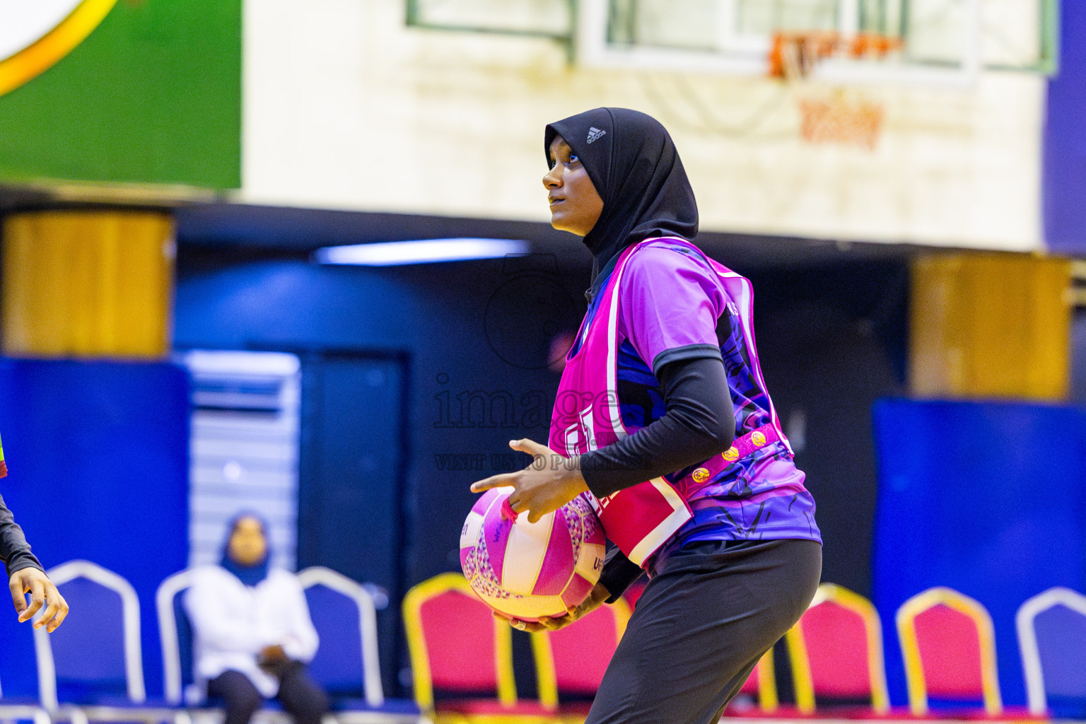 Fiontti Sports Club vs N Sports Academy A U15 Finals of 3rd Netball Junior Championship, held at Social Center on Saturday, 25th January 2025 . Photos: Nausham Waheed / images.mv