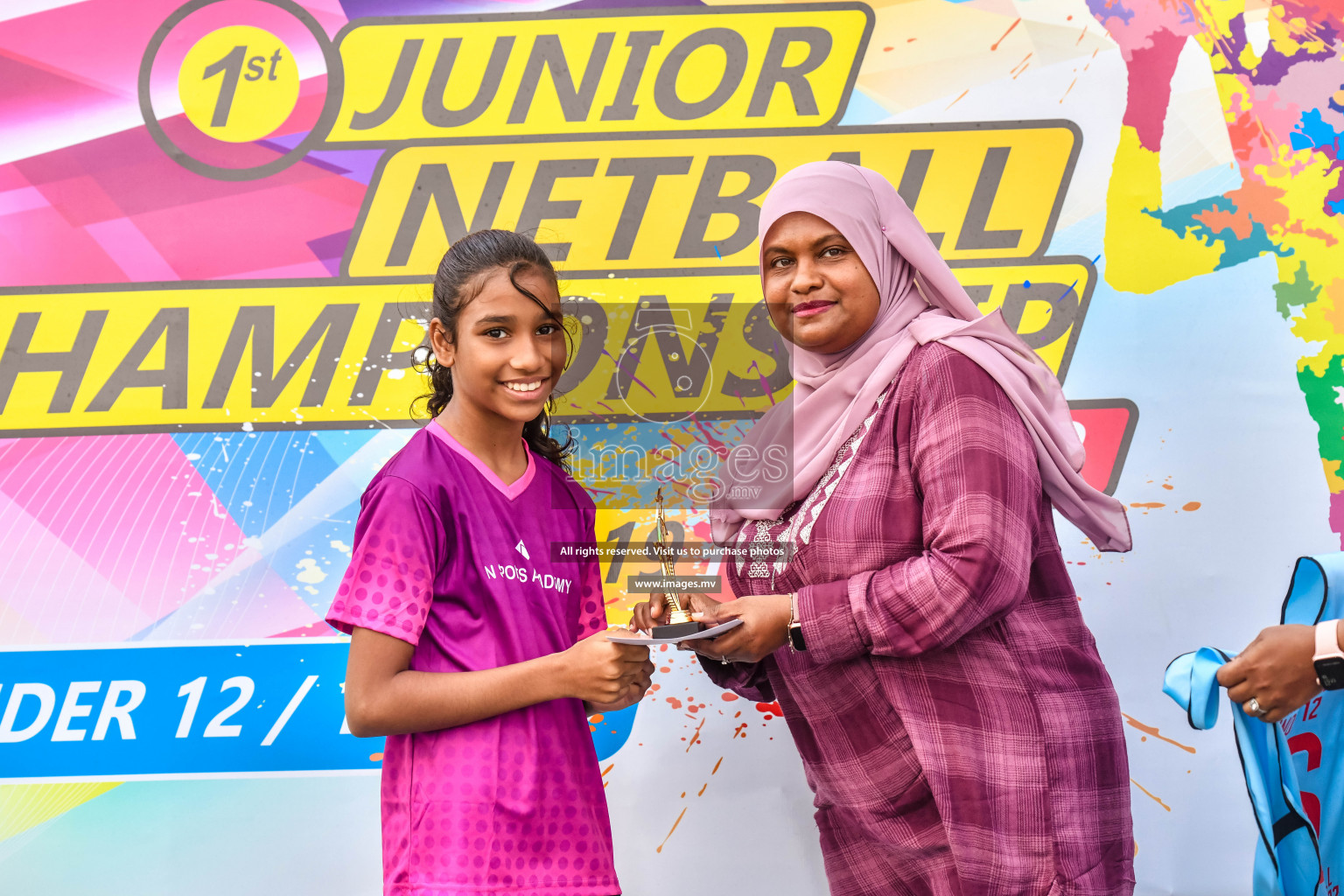 Final of Junior Netball Championship 2022 held in Male', Maldives on 19th March 2022. Photos by Nausham Waheed