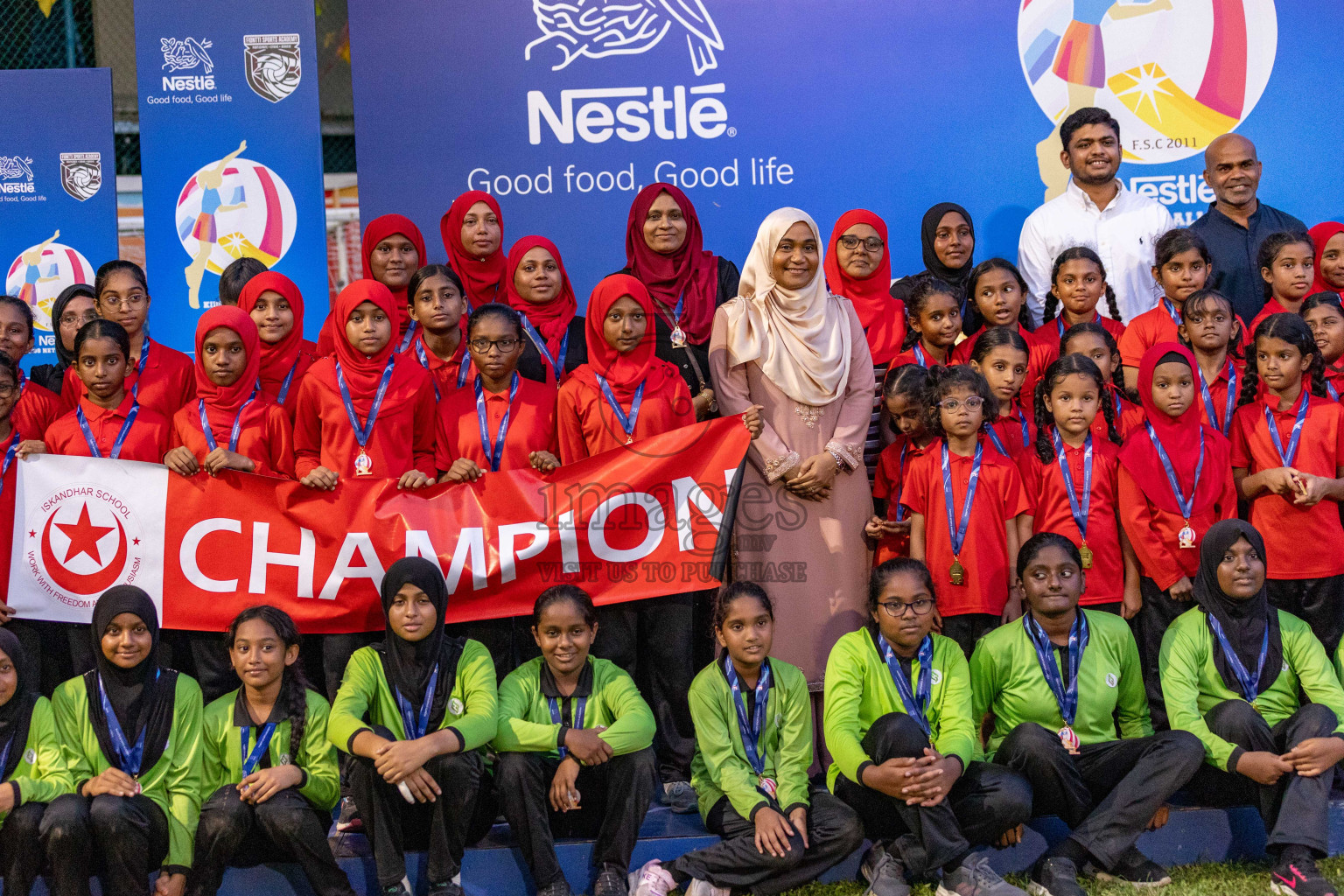 Day 3 of Nestle' Kids Netball Fest 2023 held in Henveyru Stadium, Male', Maldives on Saturday, 2nd December 2023.
Photos: Ismail Thoriq / images.mv