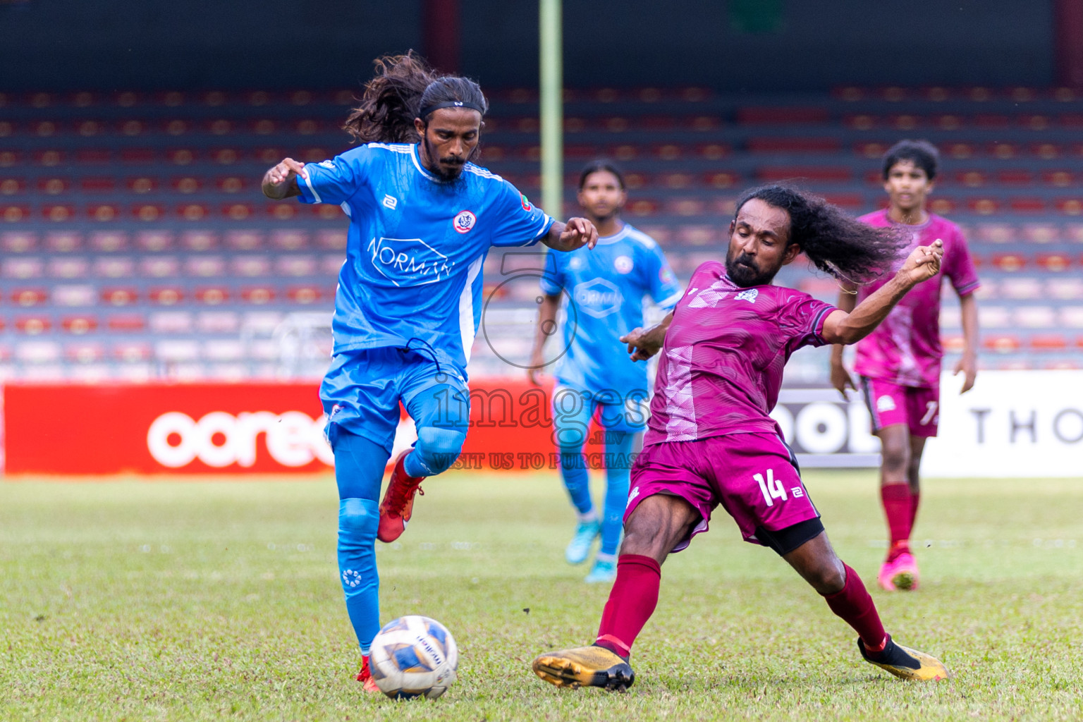 Man Ode SC vs B G Sports Club in the Quarter Final of Second Division 2023 in Male' Maldives on Monday, 5th February 2023. Photos: Nausham Waheed / images.mv