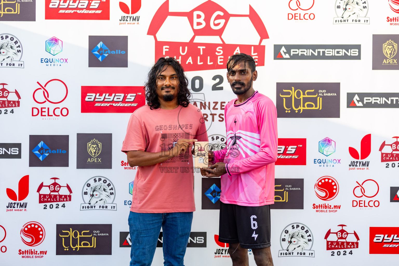 Apocalipse SC vs Biss Buru in Day 6 of BG Futsal Challenge 2024 was held on Sunday, 17th March 2024, in Male', Maldives Photos: Nausham Waheed / images.mv