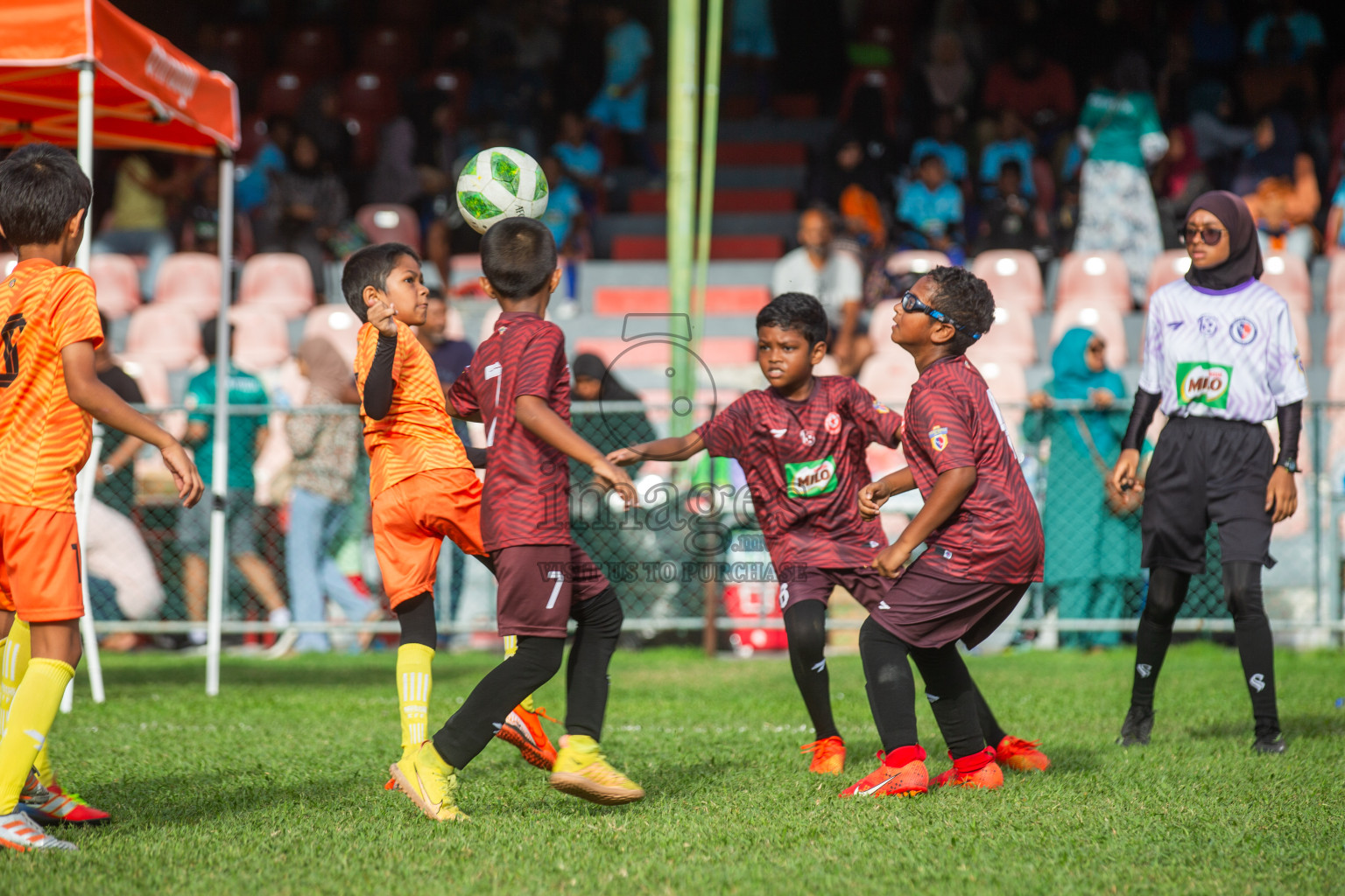 Day 2 of MILO Kids Football Fiesta was held at National Stadium in Male', Maldives on Saturday, 24th February 2024.