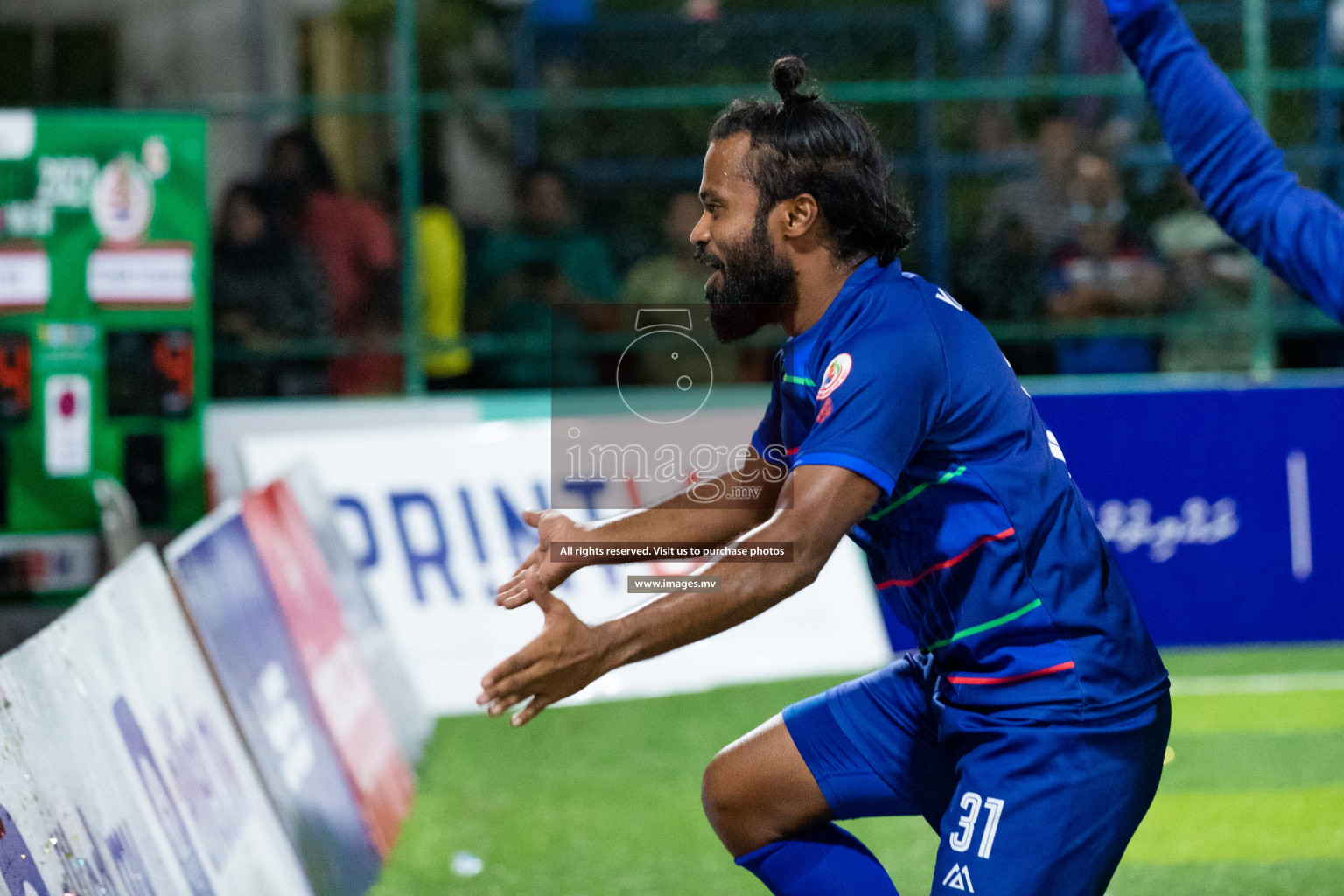 STO RC Vs Team Fenaka in the Quarter Finals of Club Maldives 2021 held in Hulhumale, Maldives on 13 December 2021. Photos: Shu Abdul Sattar / images.mv