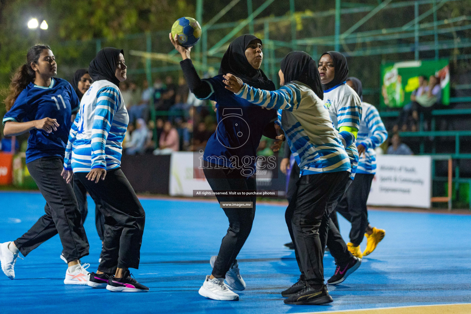 Quarter Final of 7th Inter-Office/Company Handball Tournament 2023, held in Handball ground, Male', Maldives on Friday, 20th October 2023 Photos: Nausham Waheed/ Images.mv