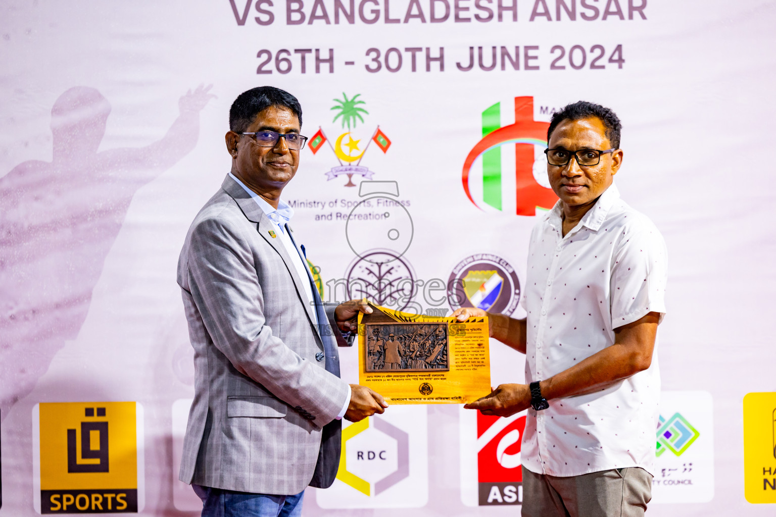 U-19 National Team vs Bangladesh Ansarvdp from Handball International Friendly Series held in Handball ground, Male', Maldives on Sunday, 30th June 2023 Photos: Nausham Waheed/ Images.mv