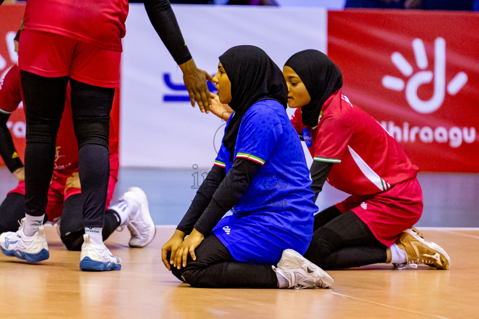 Final of CAVA Woman's Volleyball Challenge Cup 2024 was held in Social Center, Male', Maldives on Wednesday, 11th September 2024. Photos: Nausham Waheed / images.mv