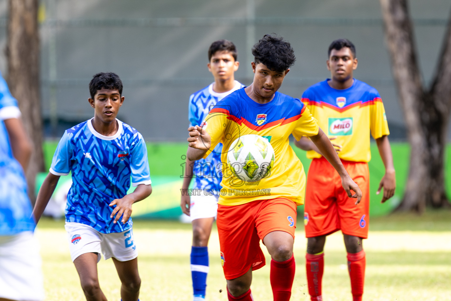 Day 4 of MILO Academy Championship 2024 (U-14) was held in Henveyru Stadium, Male', Maldives on Sunday, 3rd November 2024. 
Photos: Hassan Simah / Images.mv