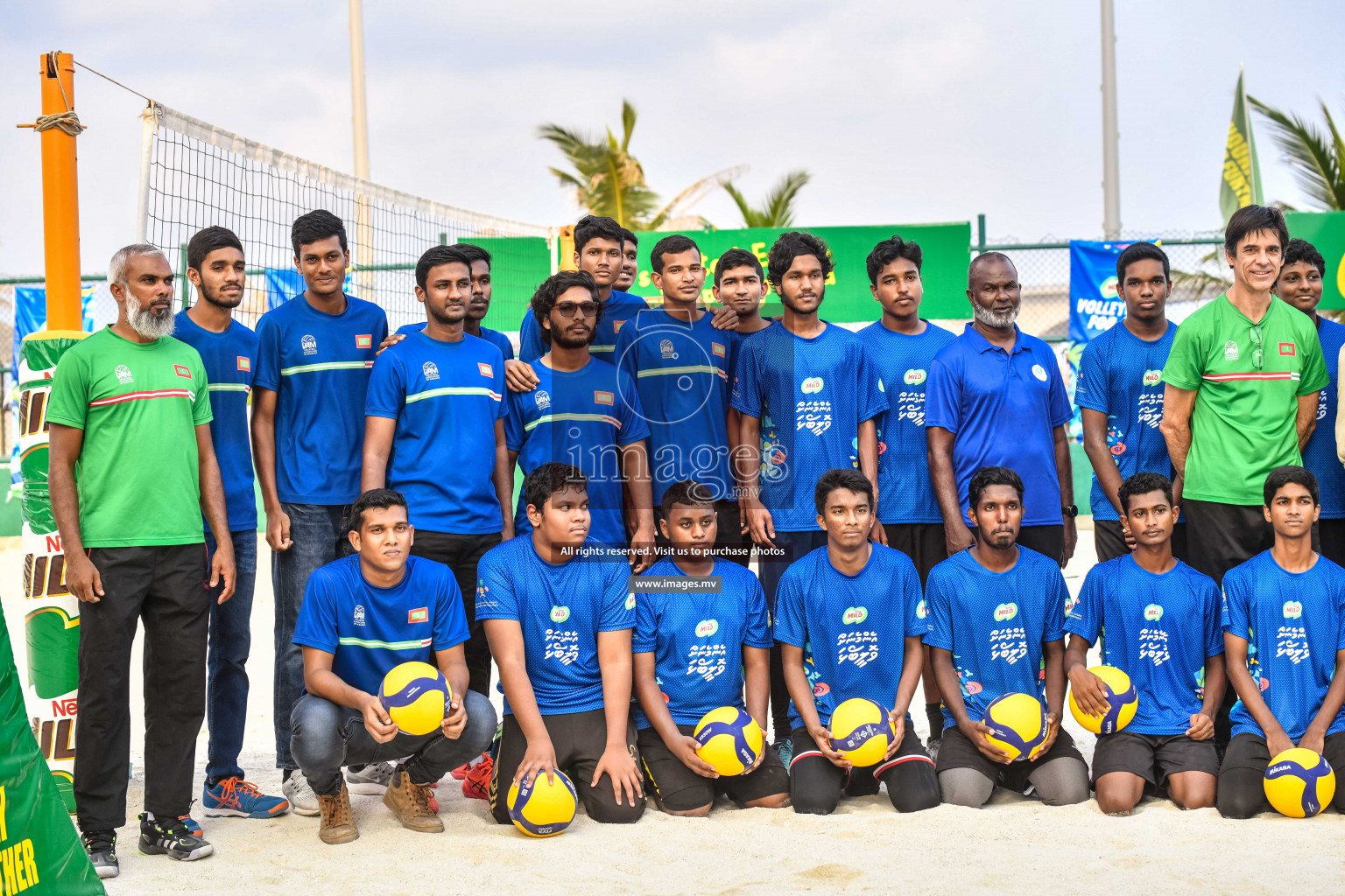 Vollyball players trainning session with Giba Photos by Nausham waheed