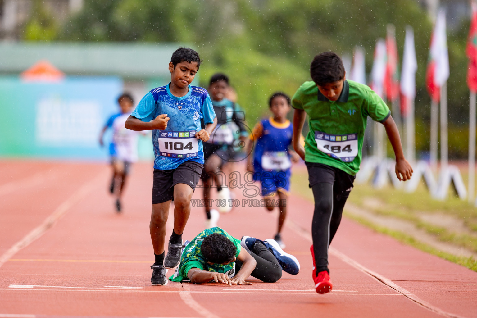 Day 3 of MWSC Interschool Athletics Championships 2024 held in Hulhumale Running Track, Hulhumale, Maldives on Monday, 11th November 2024. 
Photos by: Hassan Simah / Images.mv