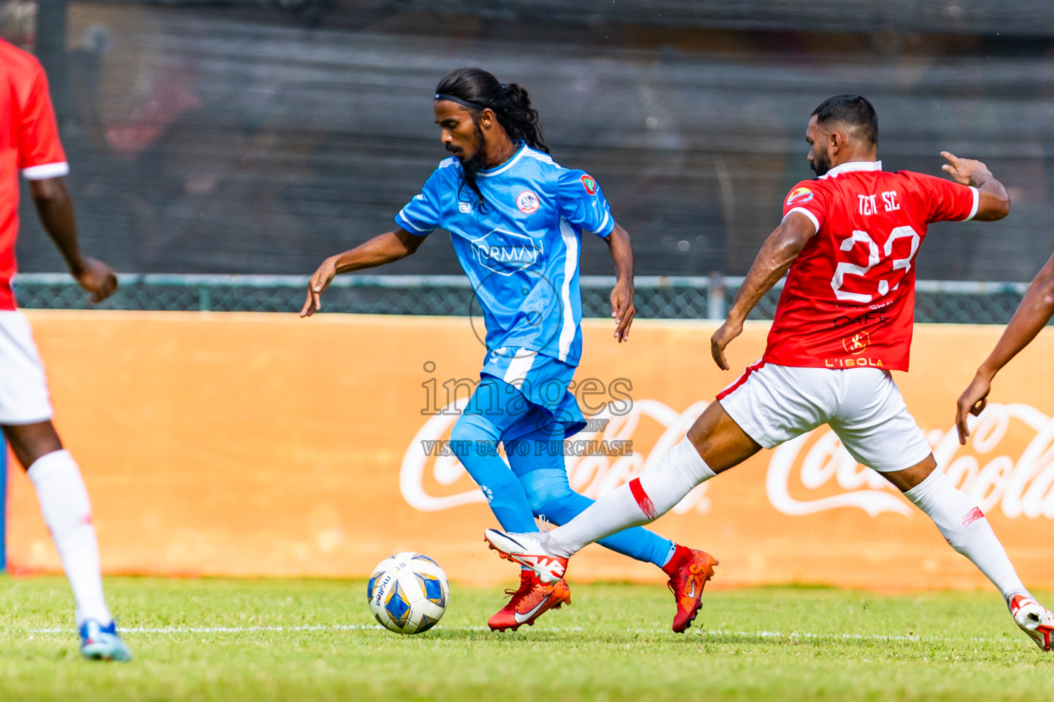 Masodi SC vs Tent SC in the Semi Final of Second Division 2023 in Male' Maldives on Sunday, 11th February 2023. Photos: Nausham Waheed / images.mv