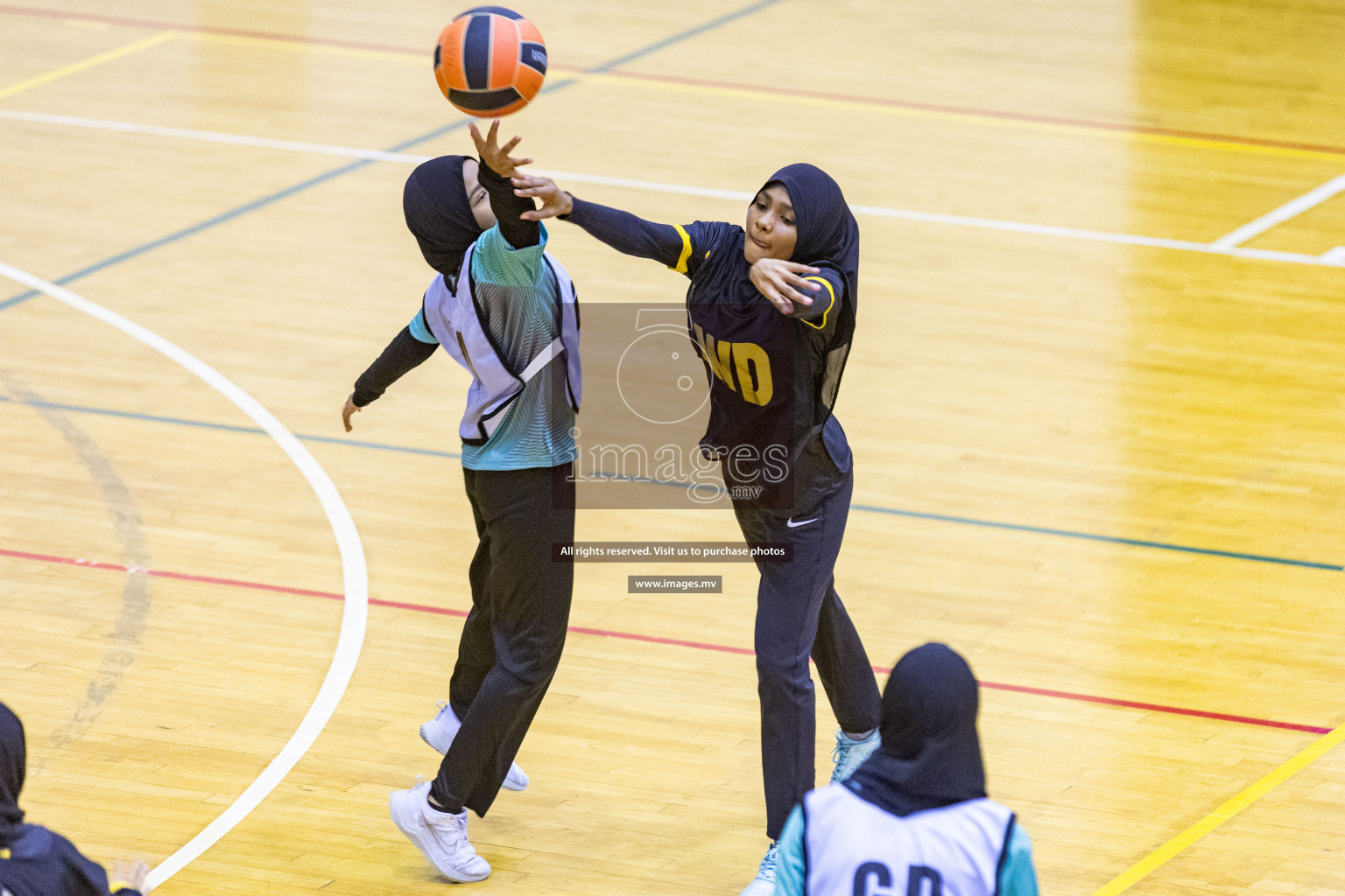 Day7 of 24th Interschool Netball Tournament 2023 was held in Social Center, Male', Maldives on 2nd November 2023. Photos: Nausham Waheed / images.mv