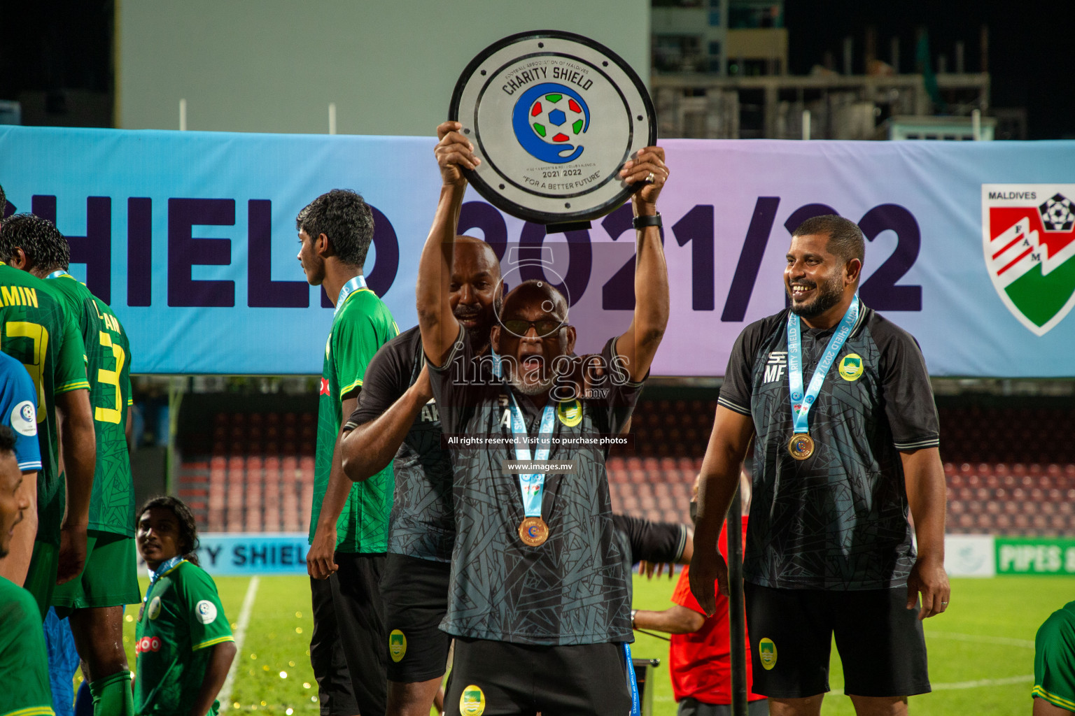 Maziya SRC vs Club Valencia in the Community Shield Match 2021/2022 on 15 December 2021 held in Male', Maldives. Photos: Hassan Simah / images.mv