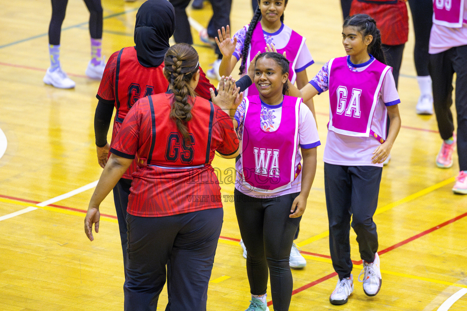 Club Matrix vs N Sports Academ in Day 6 of 24th Milo Netball Association Championship held in Social Center at Male', Maldives on Saturday, 6th September 2025. Photos: Yasna Ahmed / images.mv