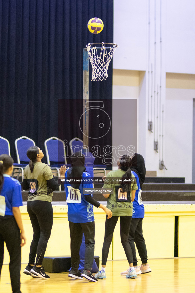 Green Streets vs Mahibadhoo Sports Club in the Semi Finals of Milo National Netball Tournament 2021 held on 3 December 2021 in Male', Maldives, Photos by Maanish