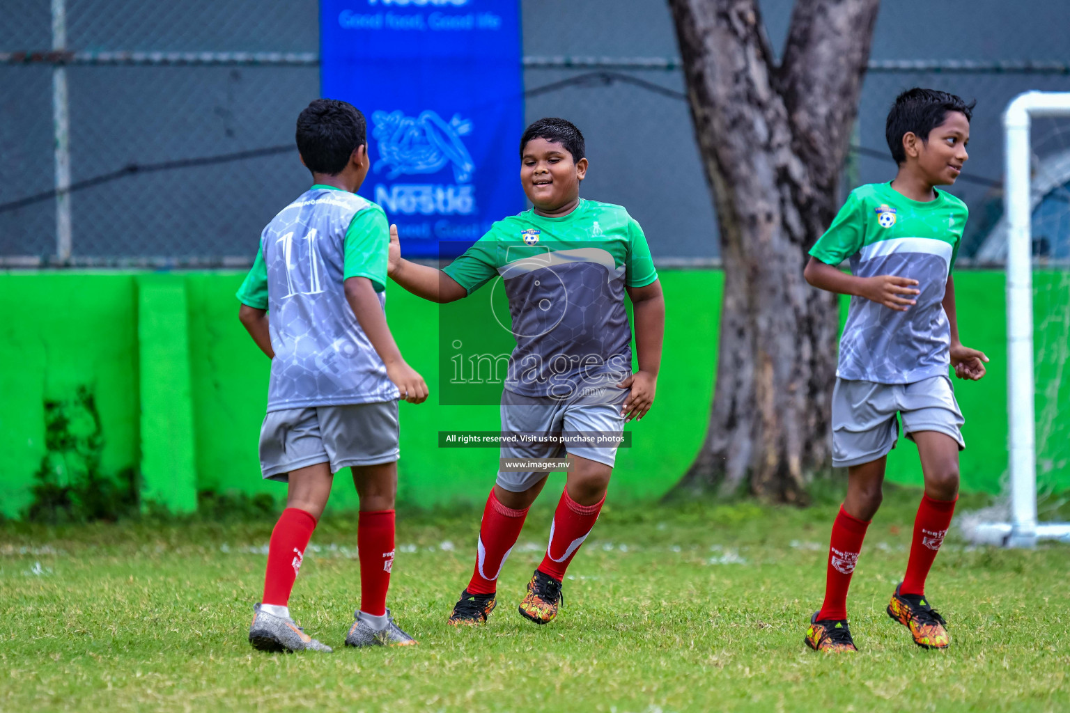 Day 1 of Milo Kids Football Fiesta 2022 was held in Male', Maldives on 19th October 2022. Photos: Nausham Waheed/ images.mv