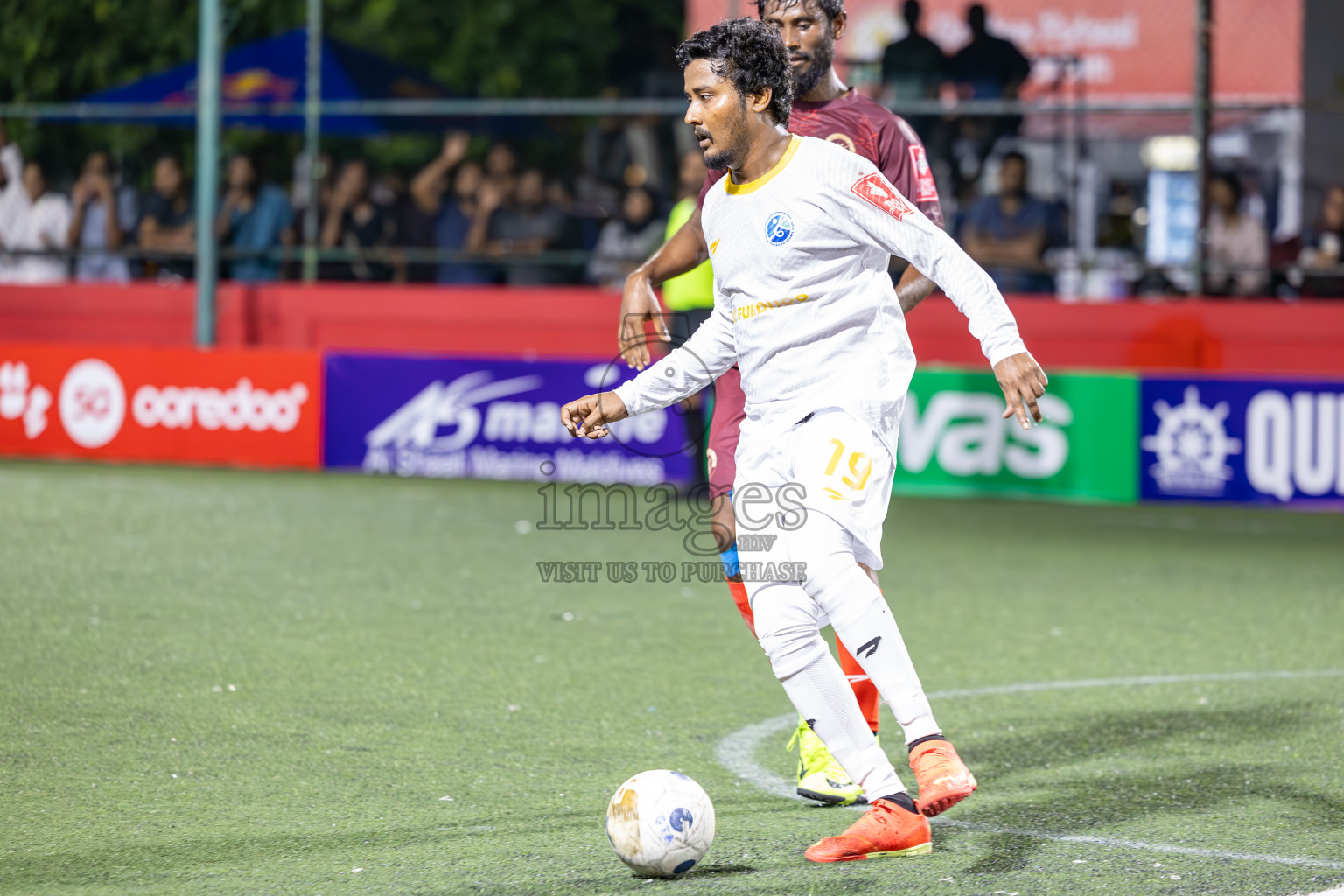 V Fulidhoo vs V Keyodhoo in Day 15 of Golden Futsal Challenge 2025 was held on Sunday, 19th January 2025, in Hulhumale', Maldives. Photos: Ismail Thoriq / images.mv