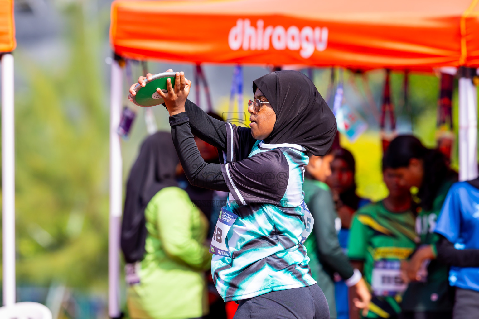 Day 6 of MWSC Interschool Athletics Championships 2024 held in Hulhumale Running Track, Hulhumale, Maldives on Thursday, 14th November 2024. Photos by: Nausham Waheed / Images.mv