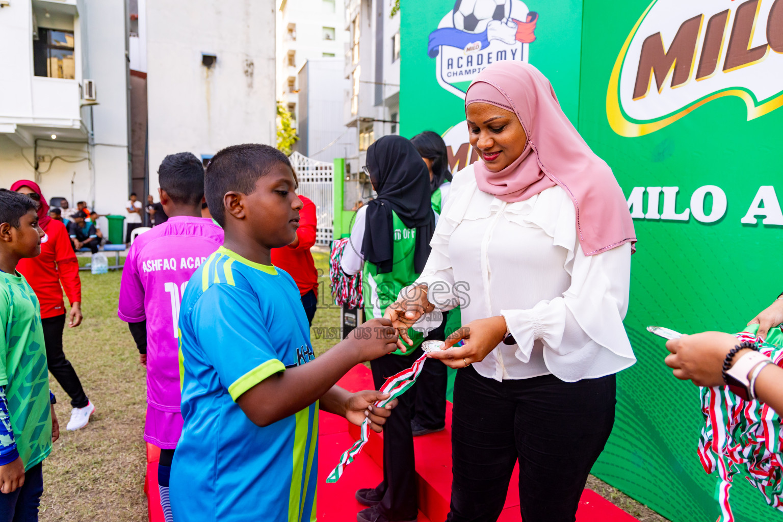 Day 4 of MILO Academy Championship 2024 - U12 was held at Henveiru Grounds in Male', Maldives on Sunday, 7th July 2024. Photos: Nausham Waheed / images.mv