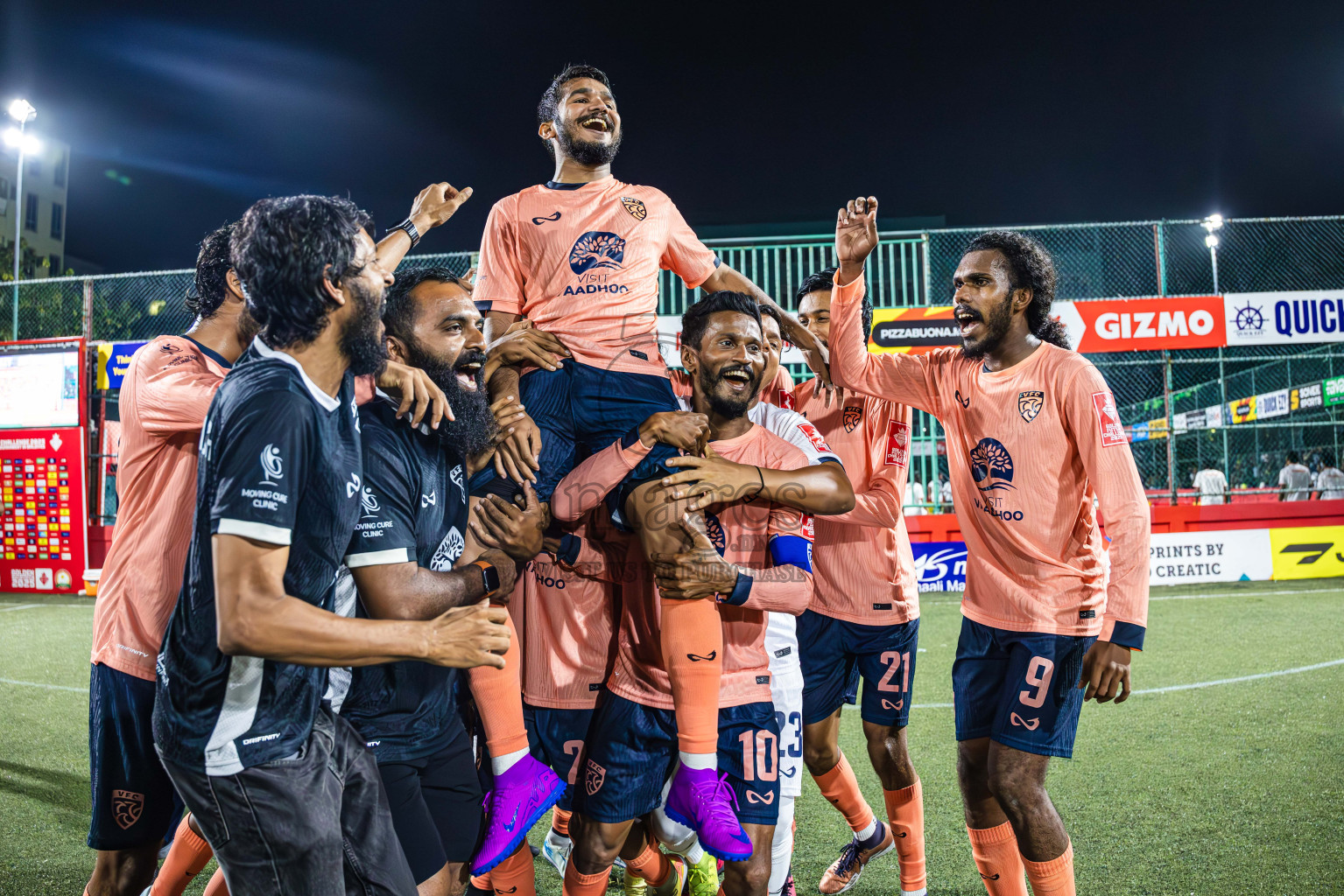 GDh Vaadhoo vs GDh Gadhdhoo in Gaafu Dhaal Atoll Final in Day 24 of Golden Futsal Challenge 2025 was held on Tuesday , 28th January 2025, in Hulhumale', Maldives. Photos: Abdulla Abeed / images.mv