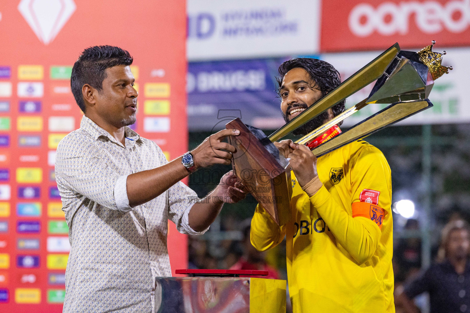 B Eydhafushi vs L Gan in the Final of Golden Futsal Challenge 2024 was held on Thursday, 7th March 2024, in Hulhumale', Maldives 
Photos: Ismail Thoriq / images.mv