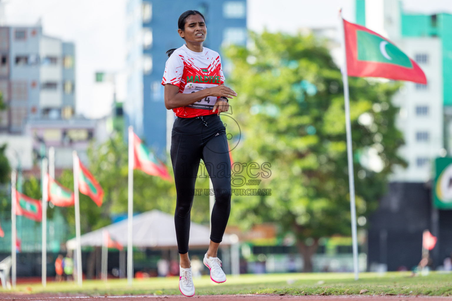 Day 2 of 33rd National Athletics Championship was held in Ekuveni Track at Male', Maldives on Friday, 6th September 2024.
Photos: Ismail Thoriq  / images.mv