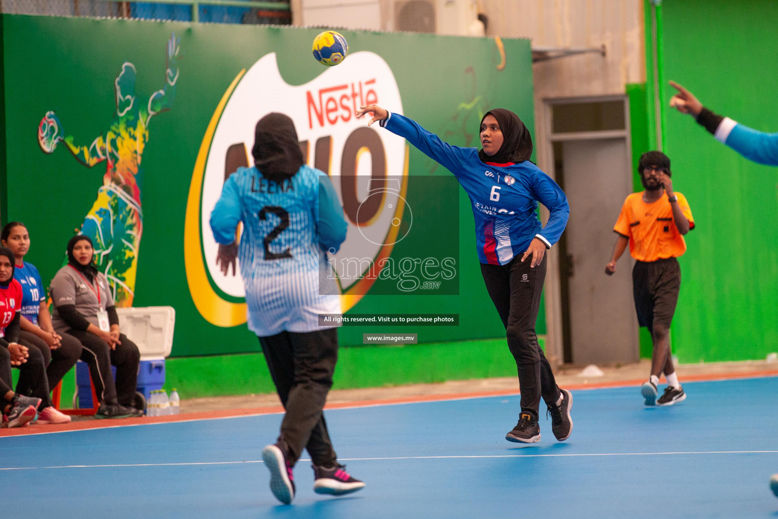 Milo 8th National Handball Tournament Day3, 17th December 2021, at Handball Ground, Male', Maldives. Photos by Shuu Abdul Sattar