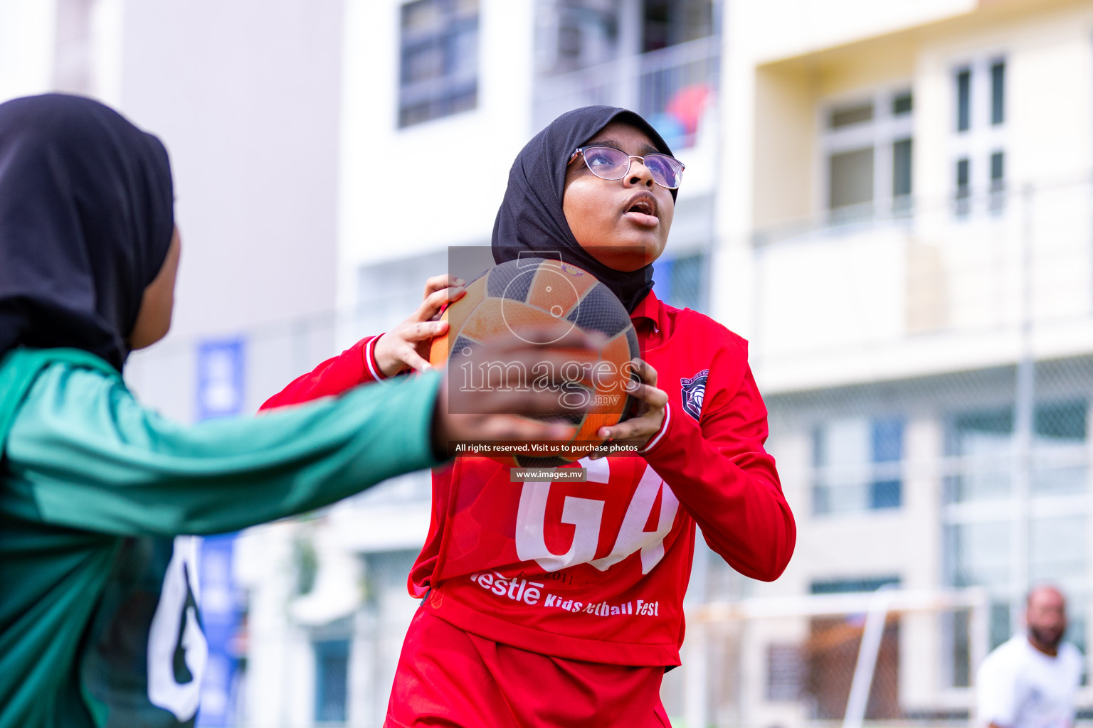 Day 1 of Nestle' Kids Netball Fiesta 2023 held in Henveyru Stadium, Male', Maldives on Thursday, 30th November 2023. Photos by Nausham Waheed / Images.mv