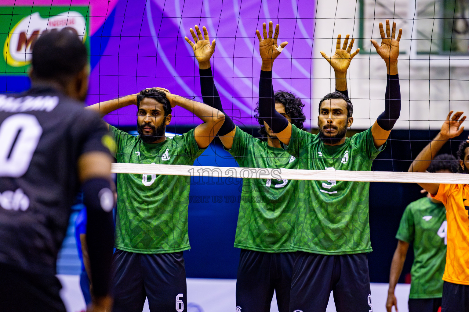 Day 2 of MILO VAM Cup 2024 Men's Division was held in Social Center Indoor Hall on Tuesday, 29th October 2024. Photos: Nausham Waheed / images.mv