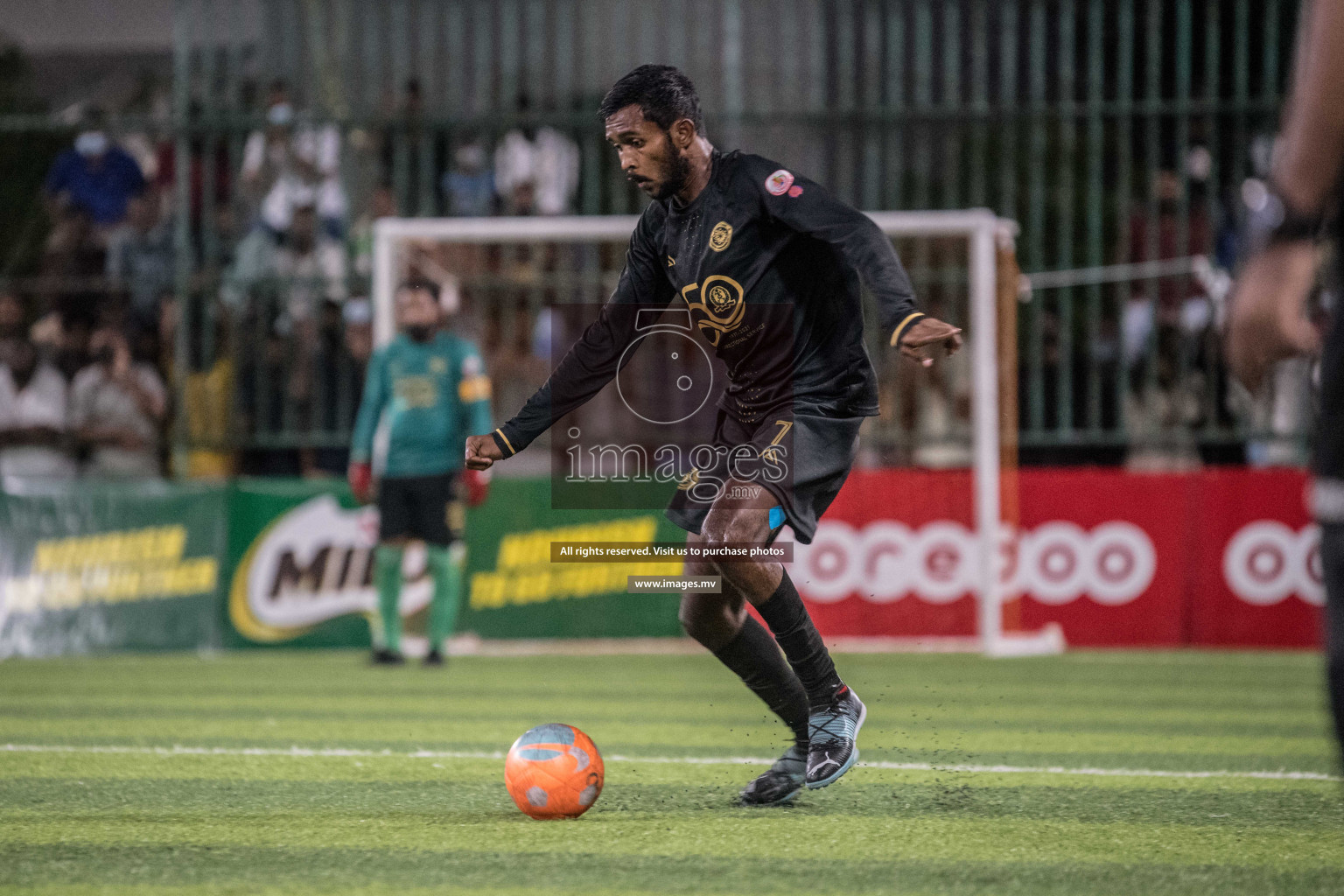 Prison Club vs MACL in the Quarter Finals of Club Maldives 2021 held at Hulhumale;, on 12th December 2021 Photos: Nausham / images.mv