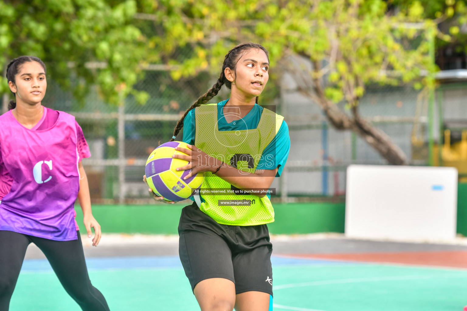 Day 13 of Junior Netball Championship 2022 held in Male', Maldives. Photos by Nausham Waheed